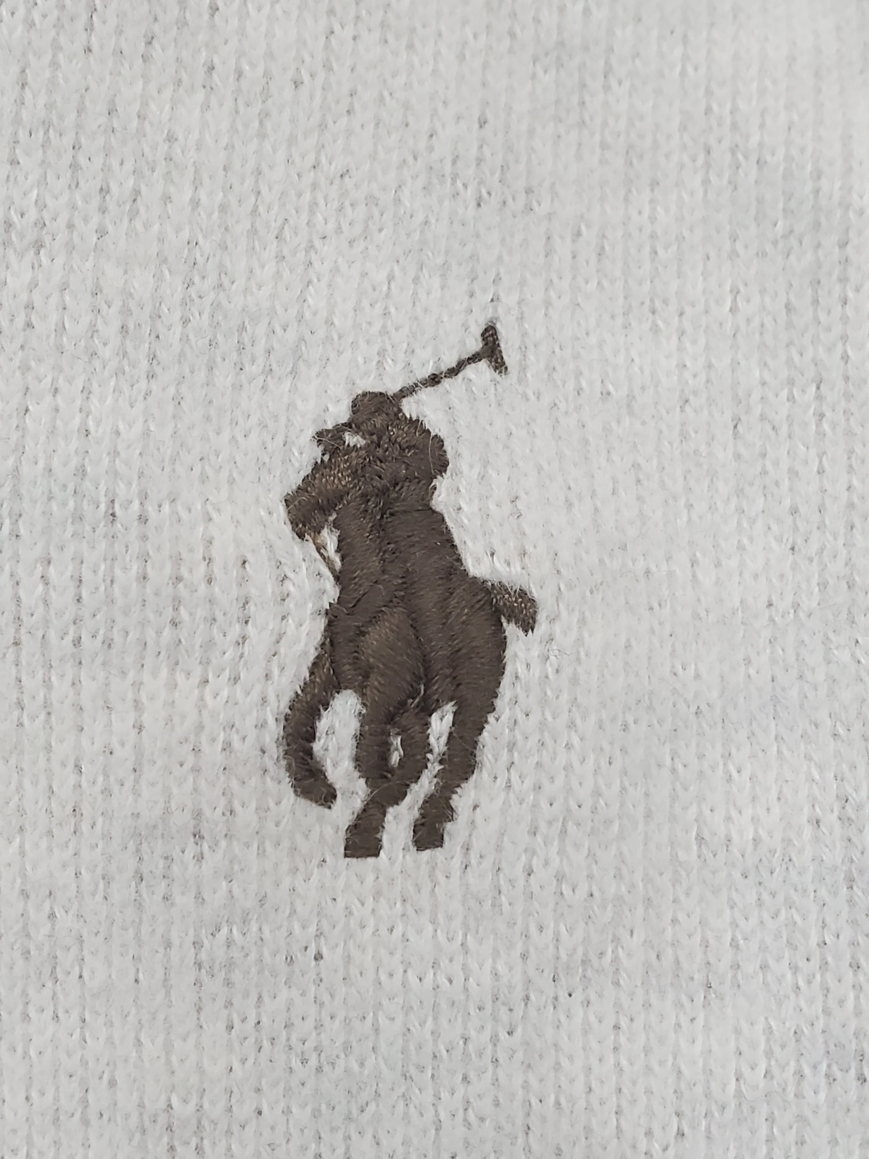 Nwt Polo Ralph Lauren Cream w/Brown Horse Half-Zip Sweater