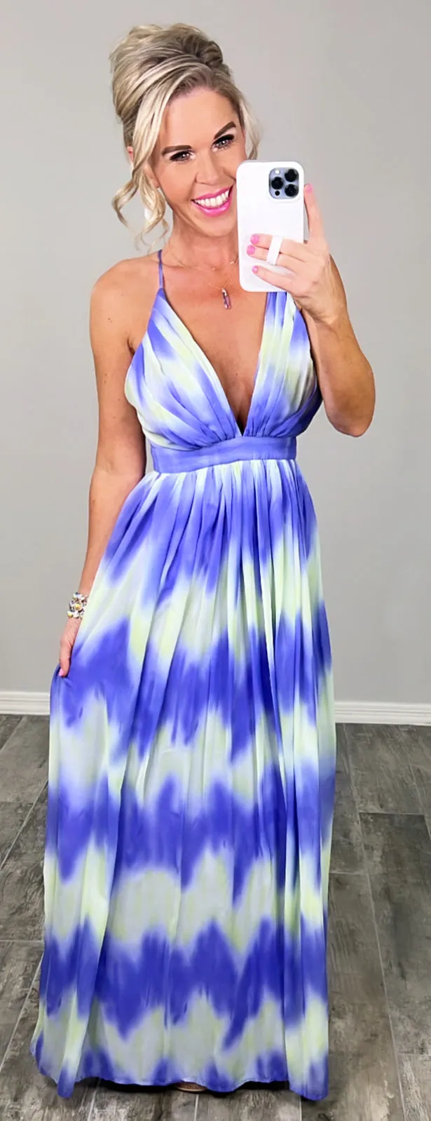 Oceans Of Love Ombre Maxi Dress - Purple