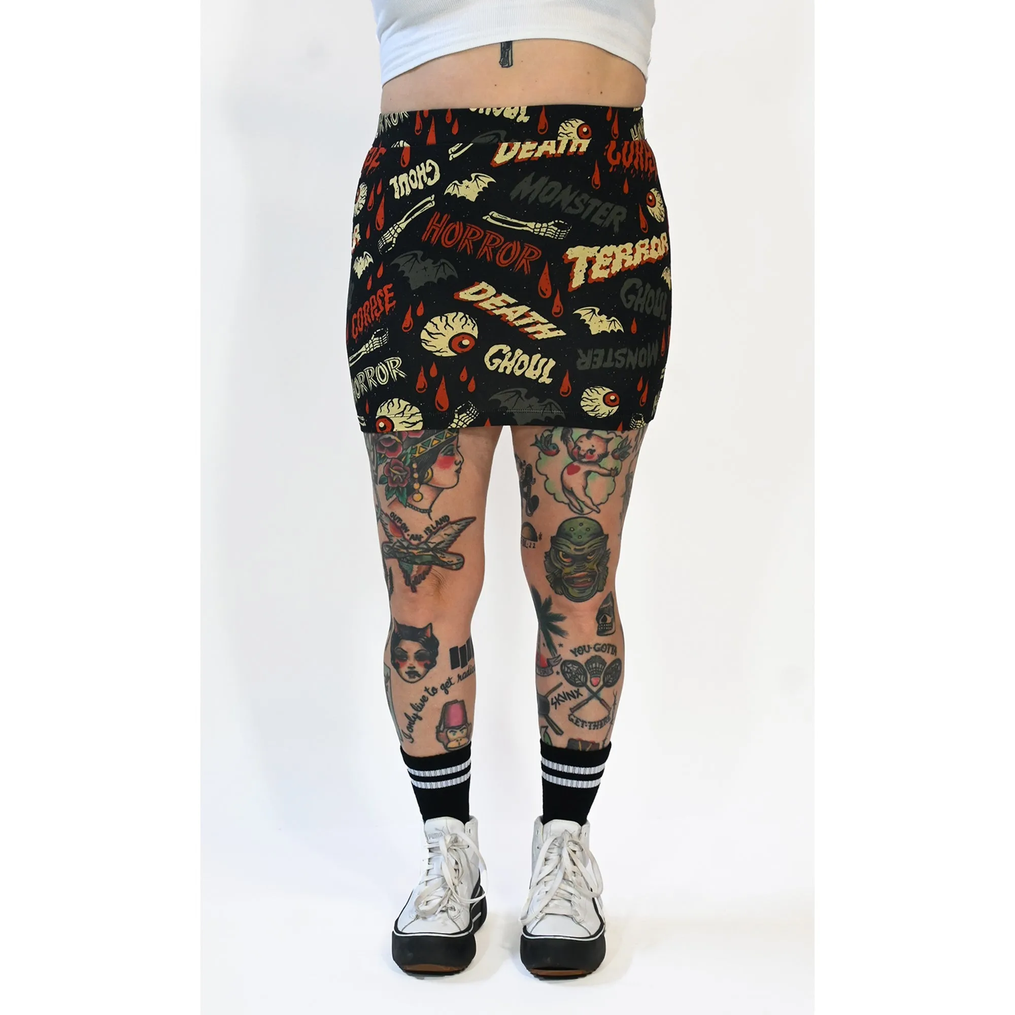 Oh the Horror Mini Skirt by Sourpuss