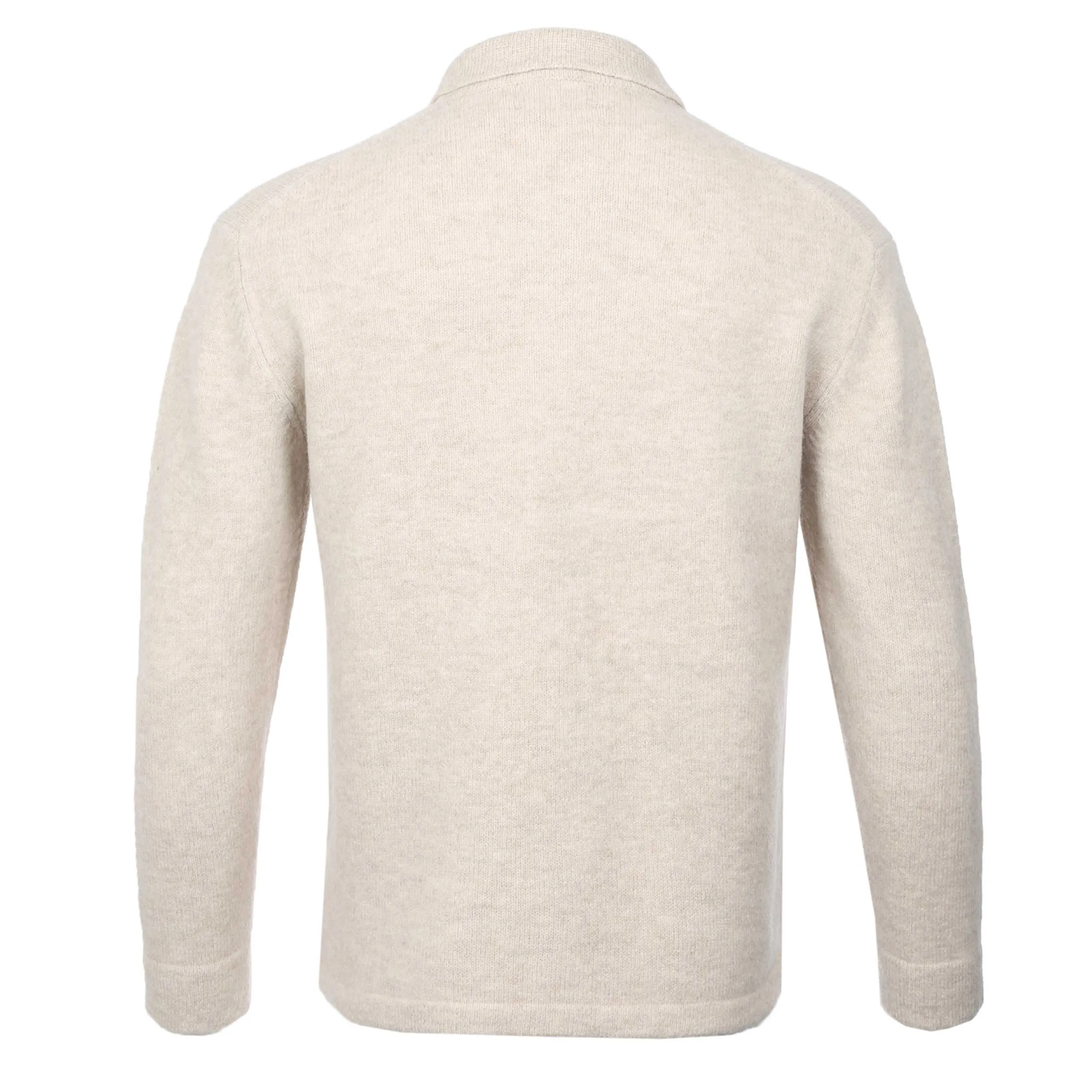 Oliver Sweeney Heywood Knitted Overshirt in Biscotto