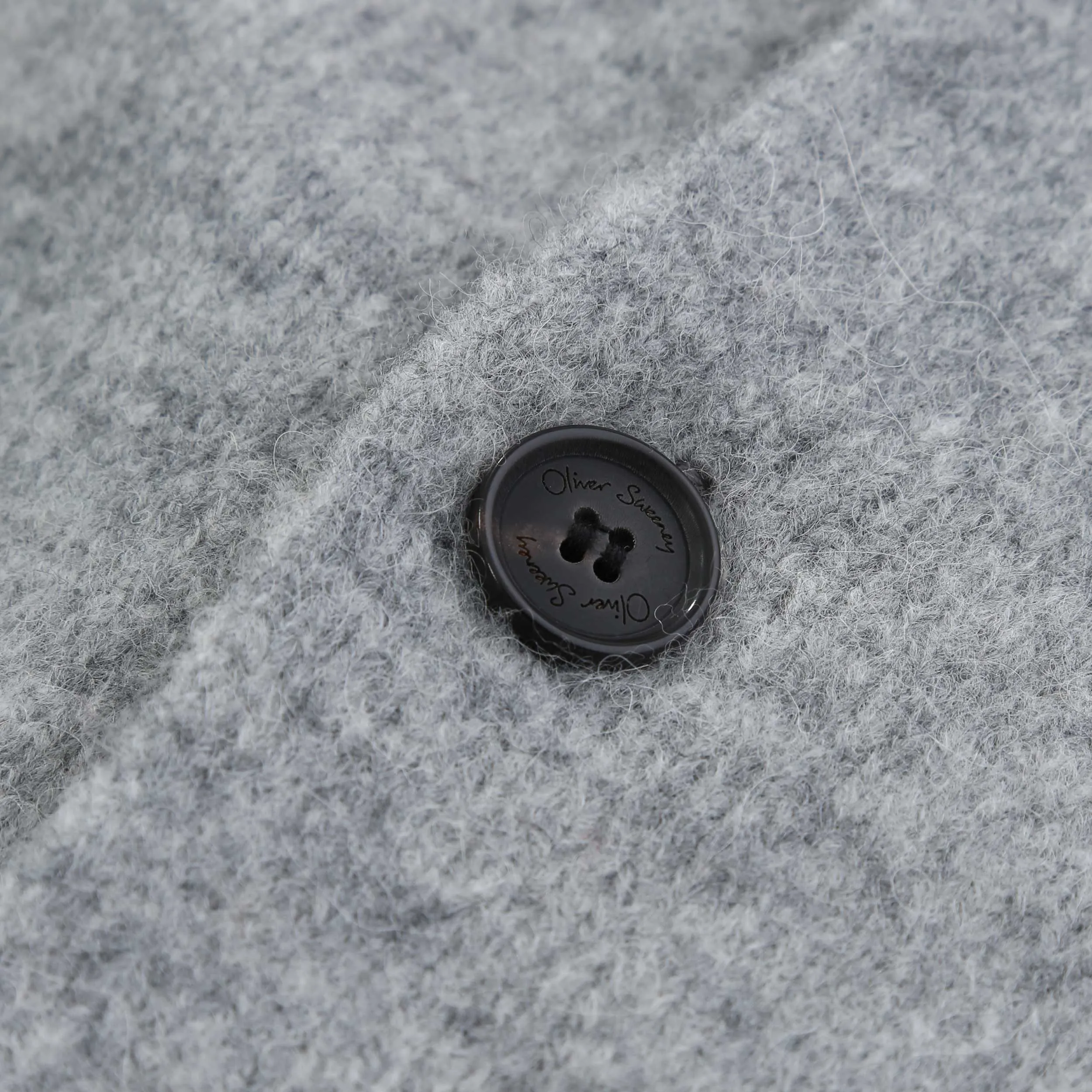 Oliver Sweeney Heywood Knitted Overshirt in Grey