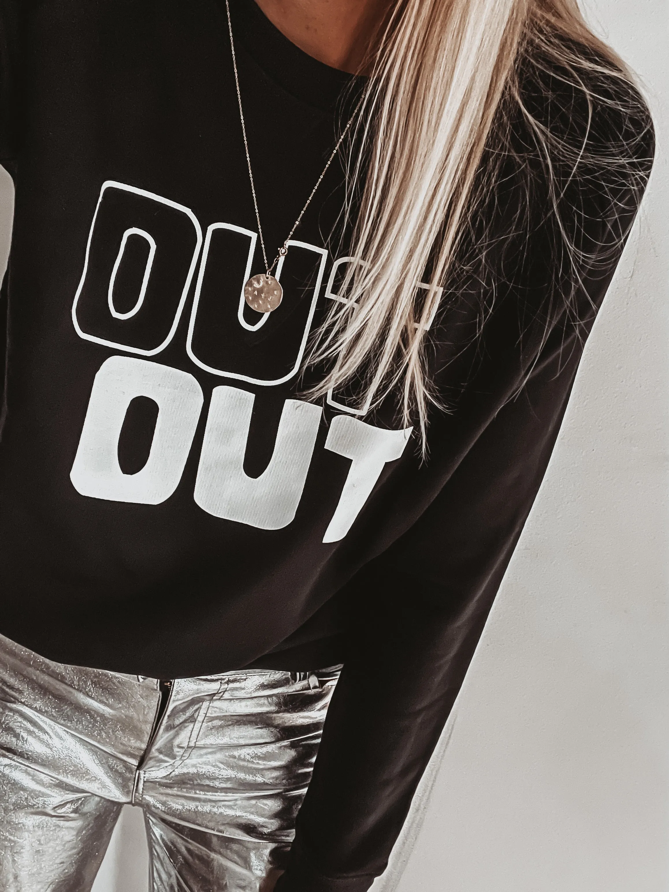 OUT OUT jet black sweatshirt *now half price!*