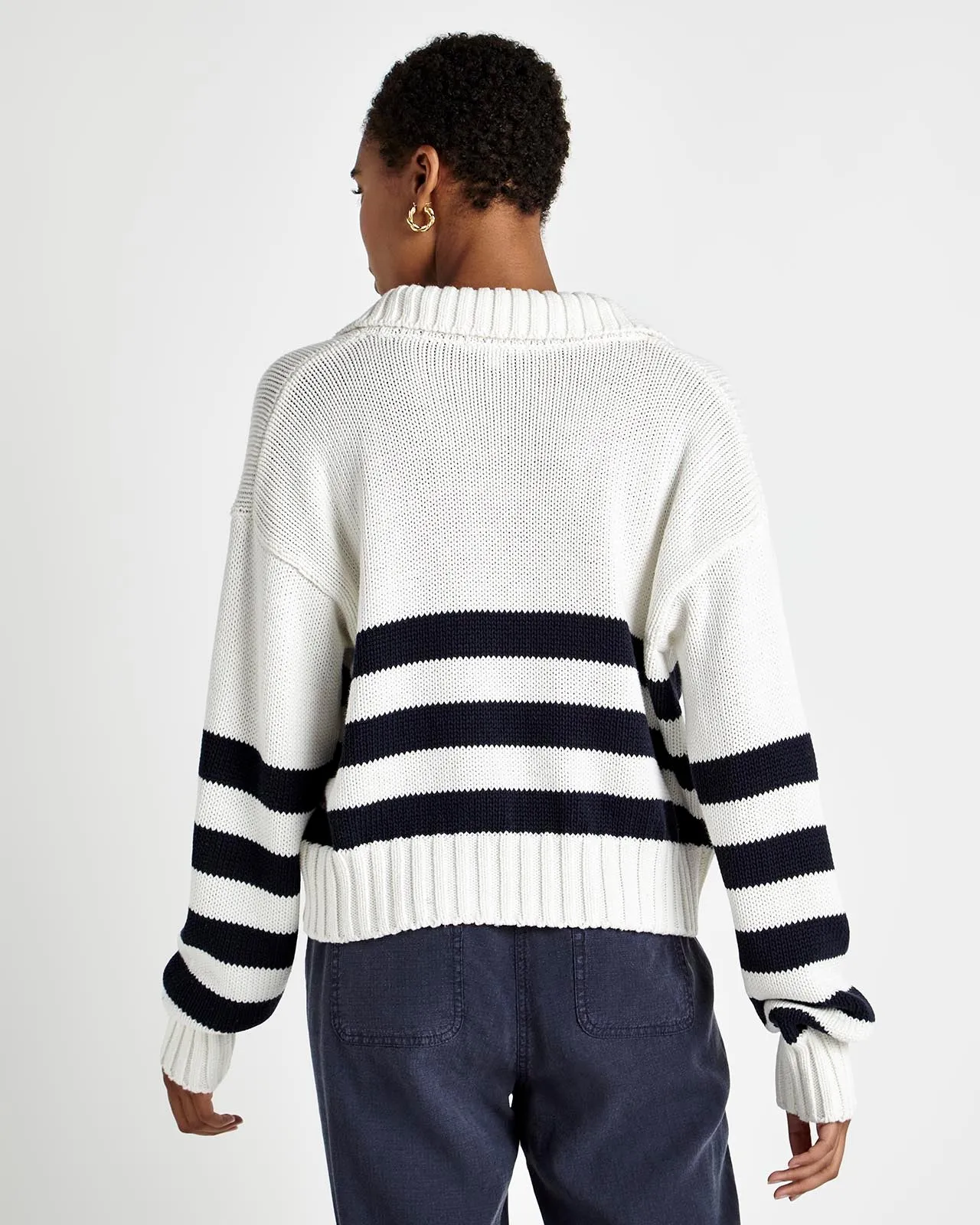 Parker Polo Stripe Sweater