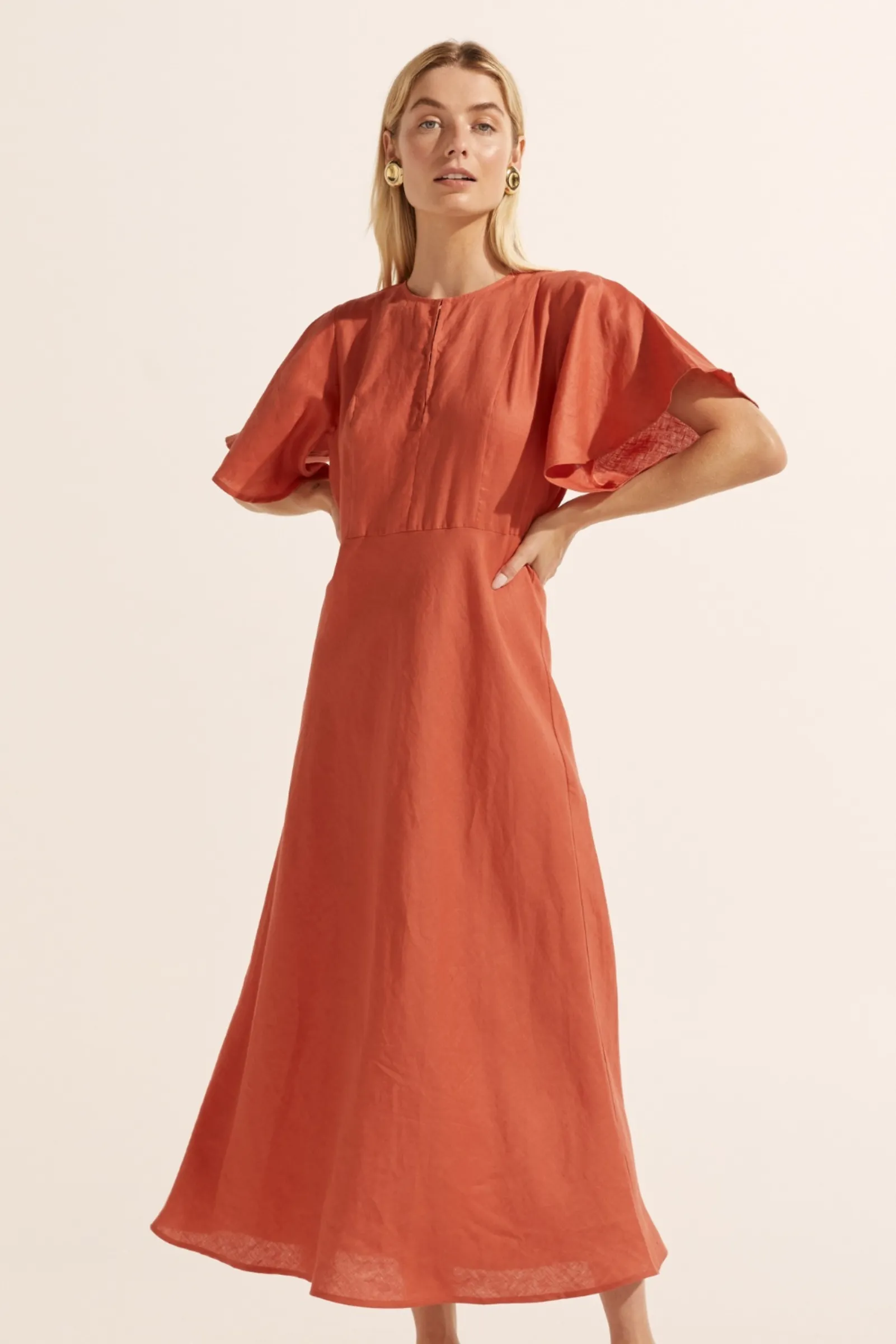 Pavillion Dress - Nectarine