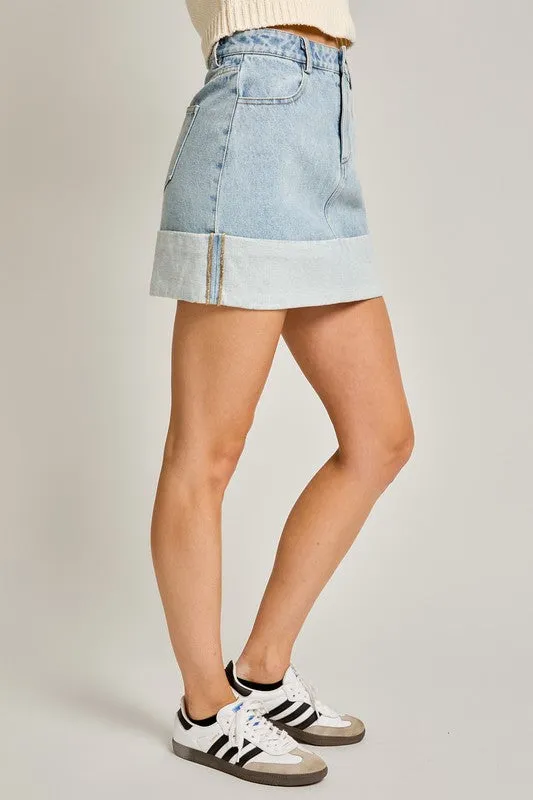 Perfect Cuff Mini Skirt