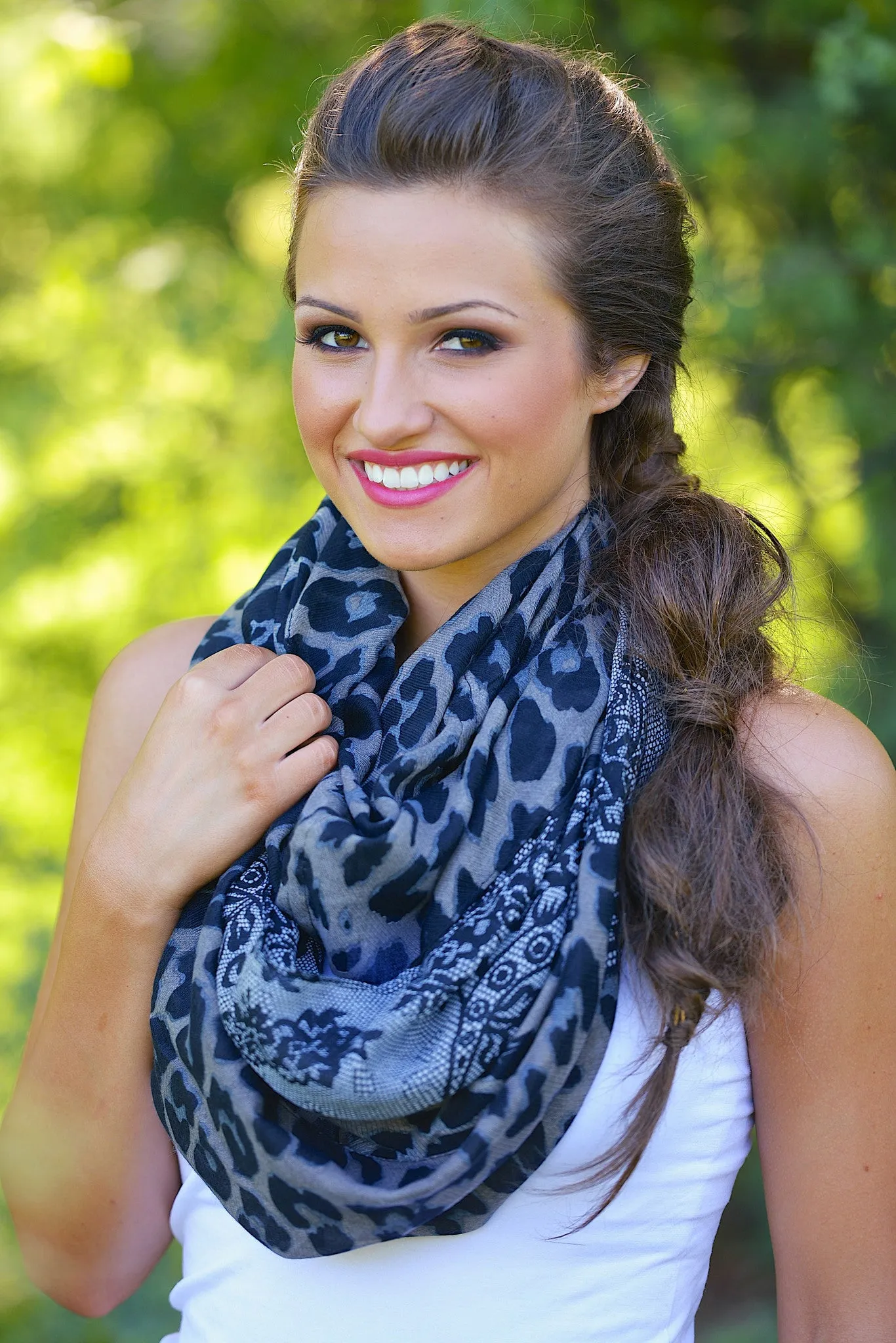 Permission to Love Leopard Infinity Scarves