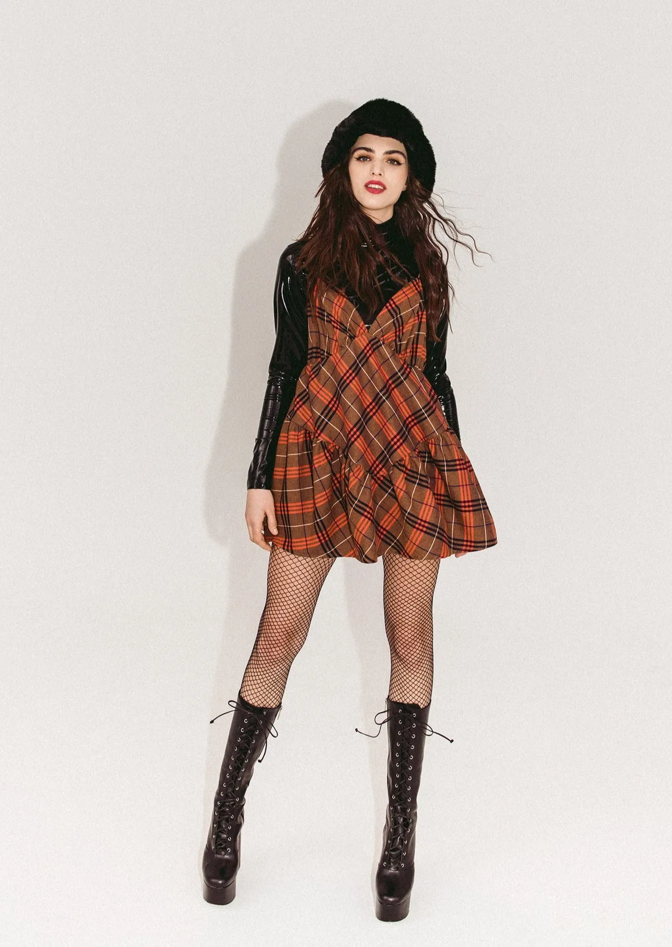 Plaid Mini Dress