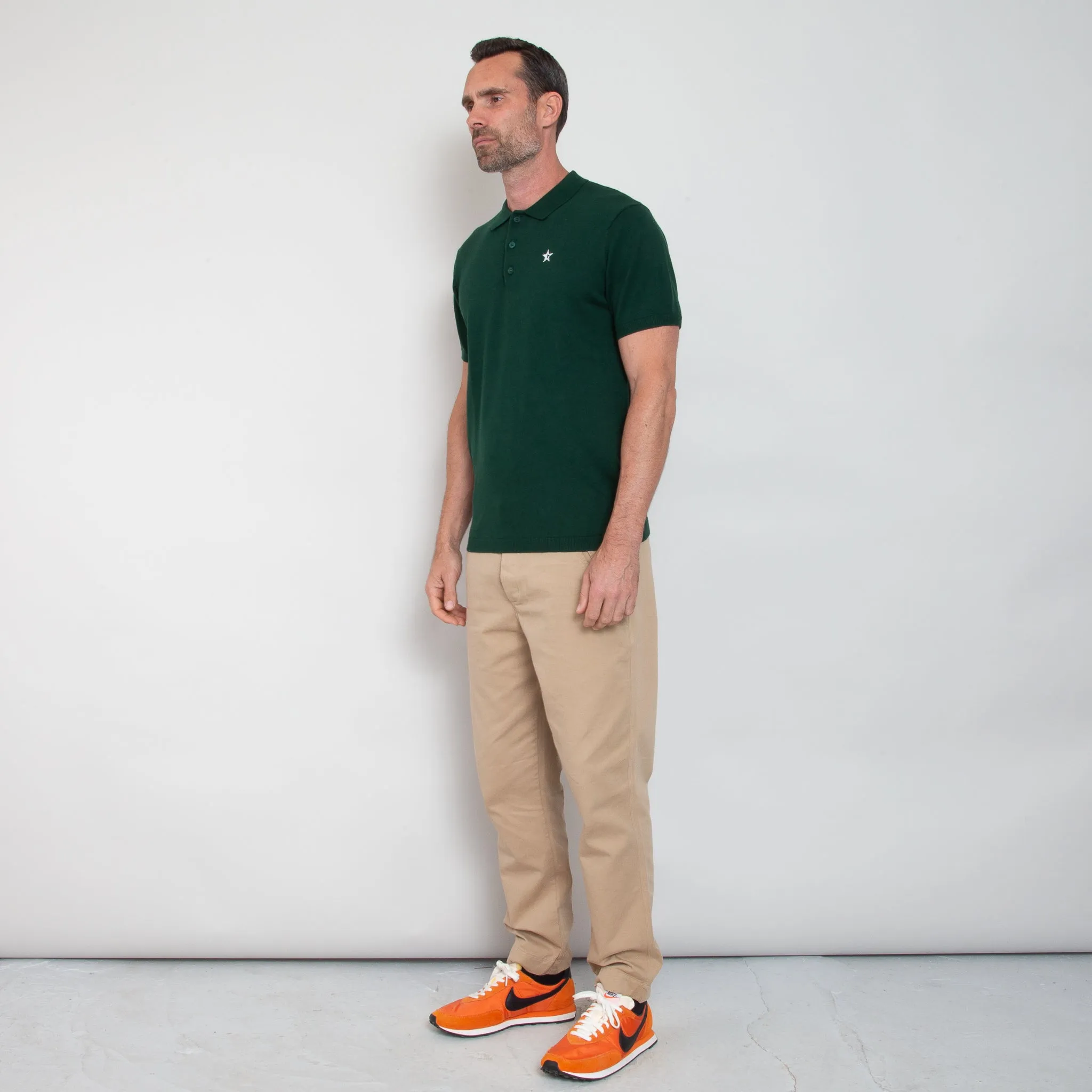 Play Well Knitted Polo - Pine