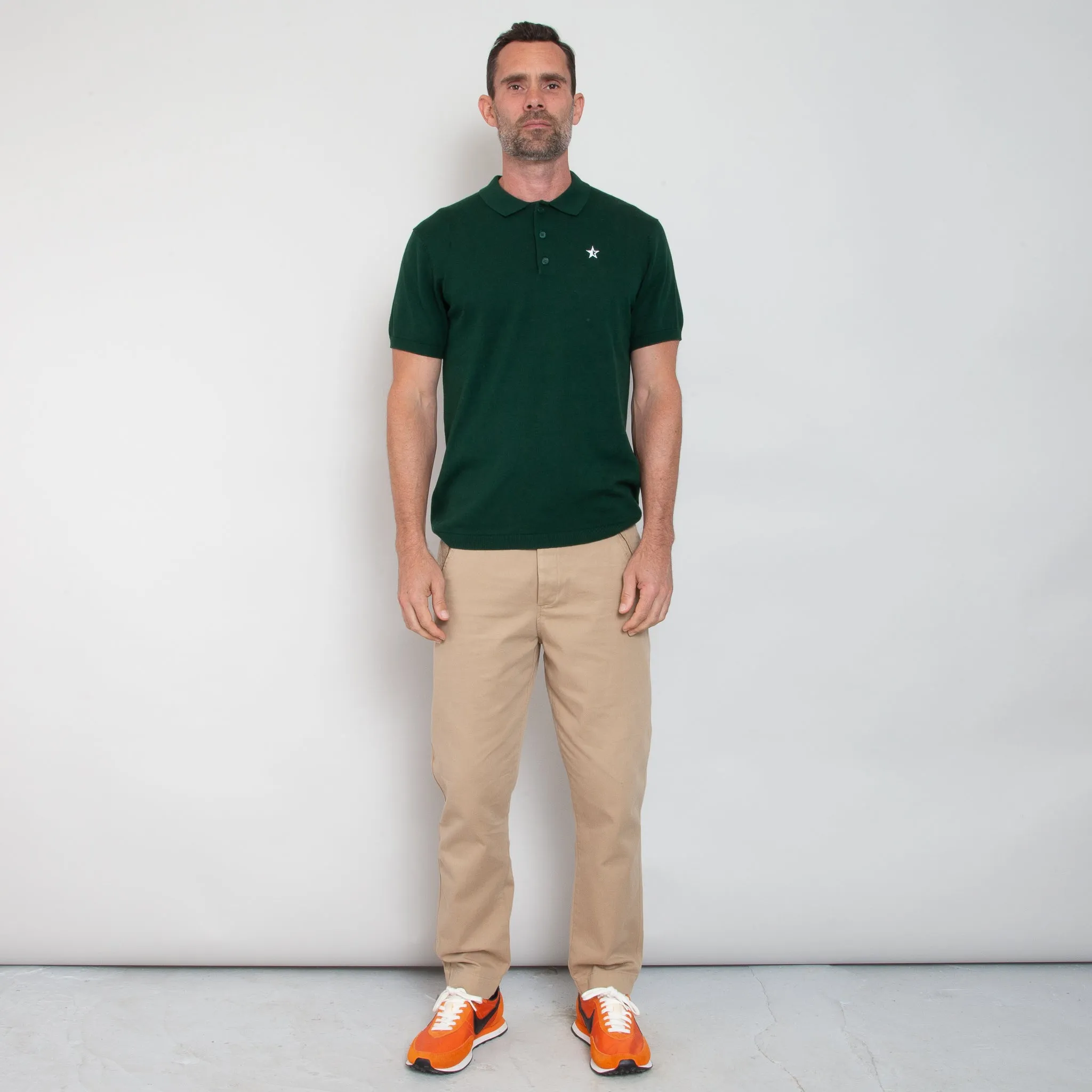 Play Well Knitted Polo - Pine