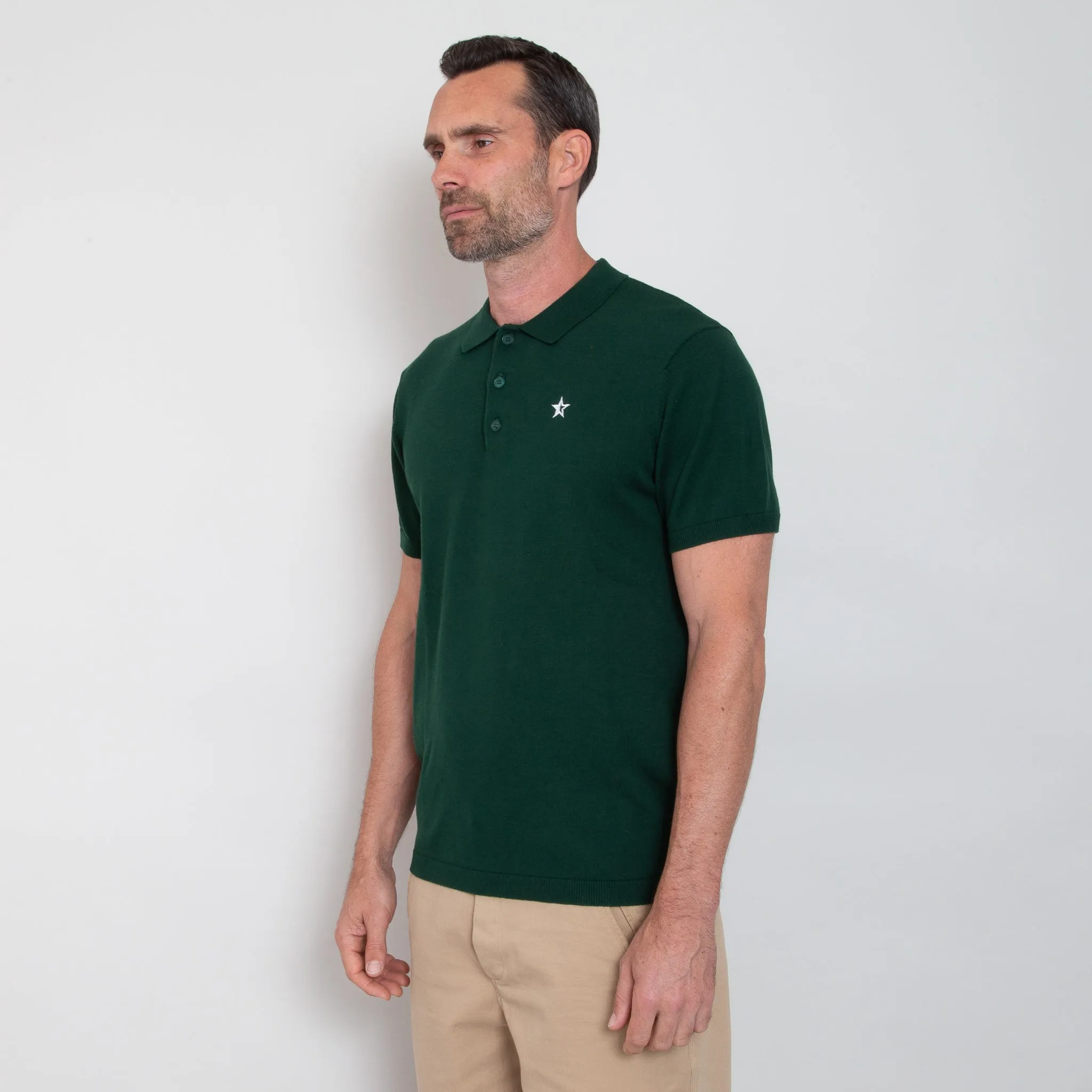 Play Well Knitted Polo - Pine