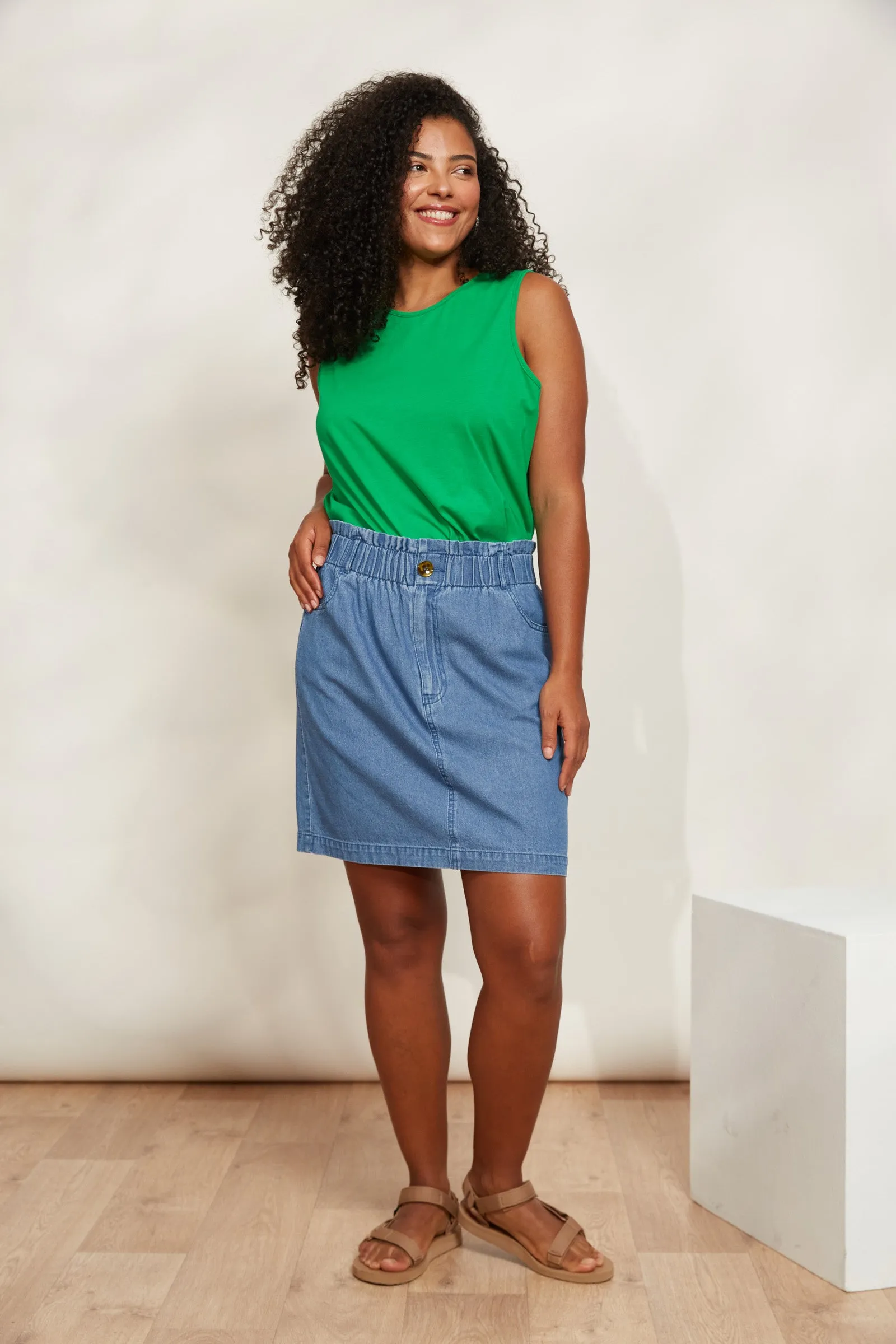 Playa Mini Skirt - Denim