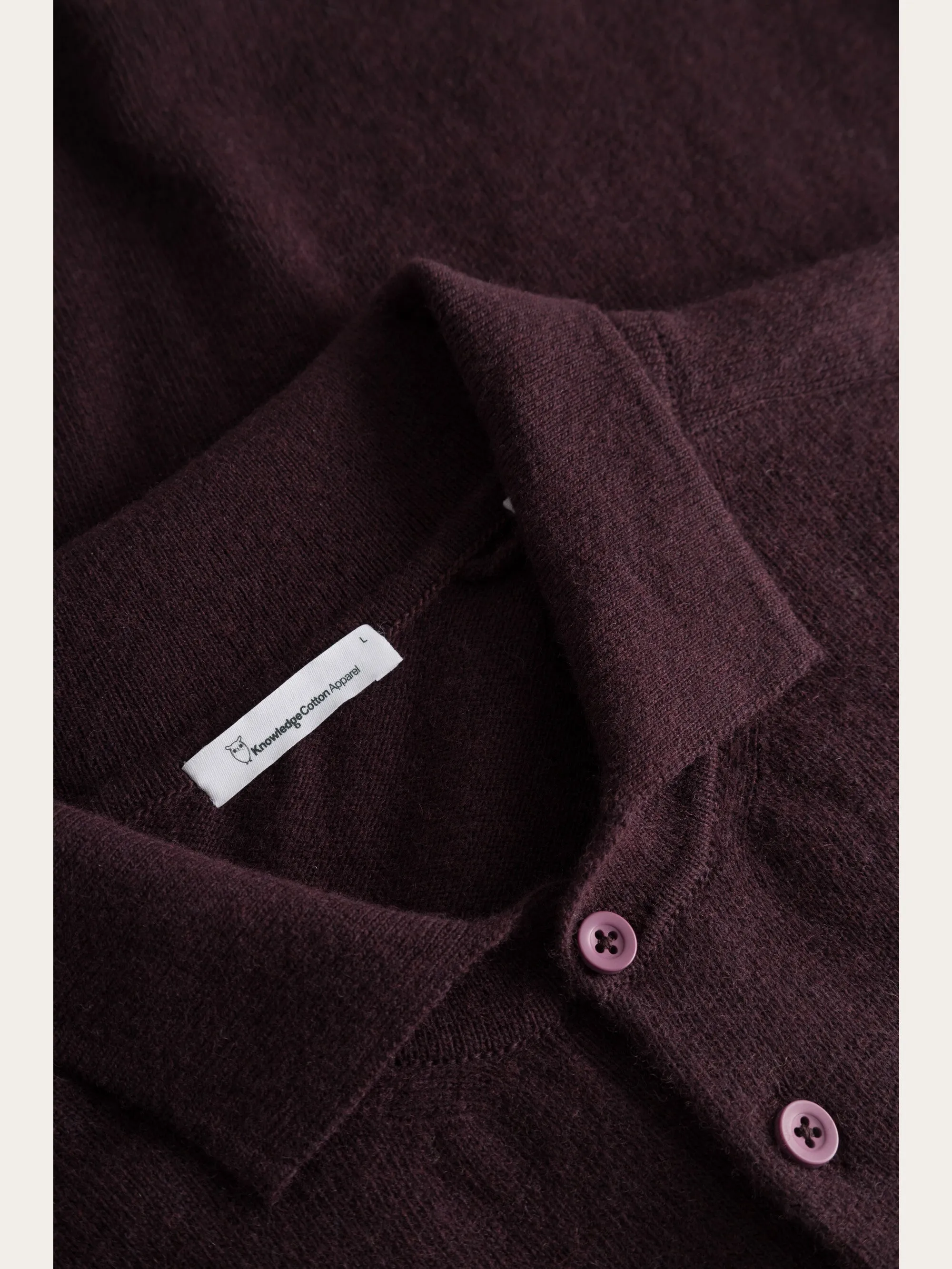 Polo wool knit - Deep Mahogany