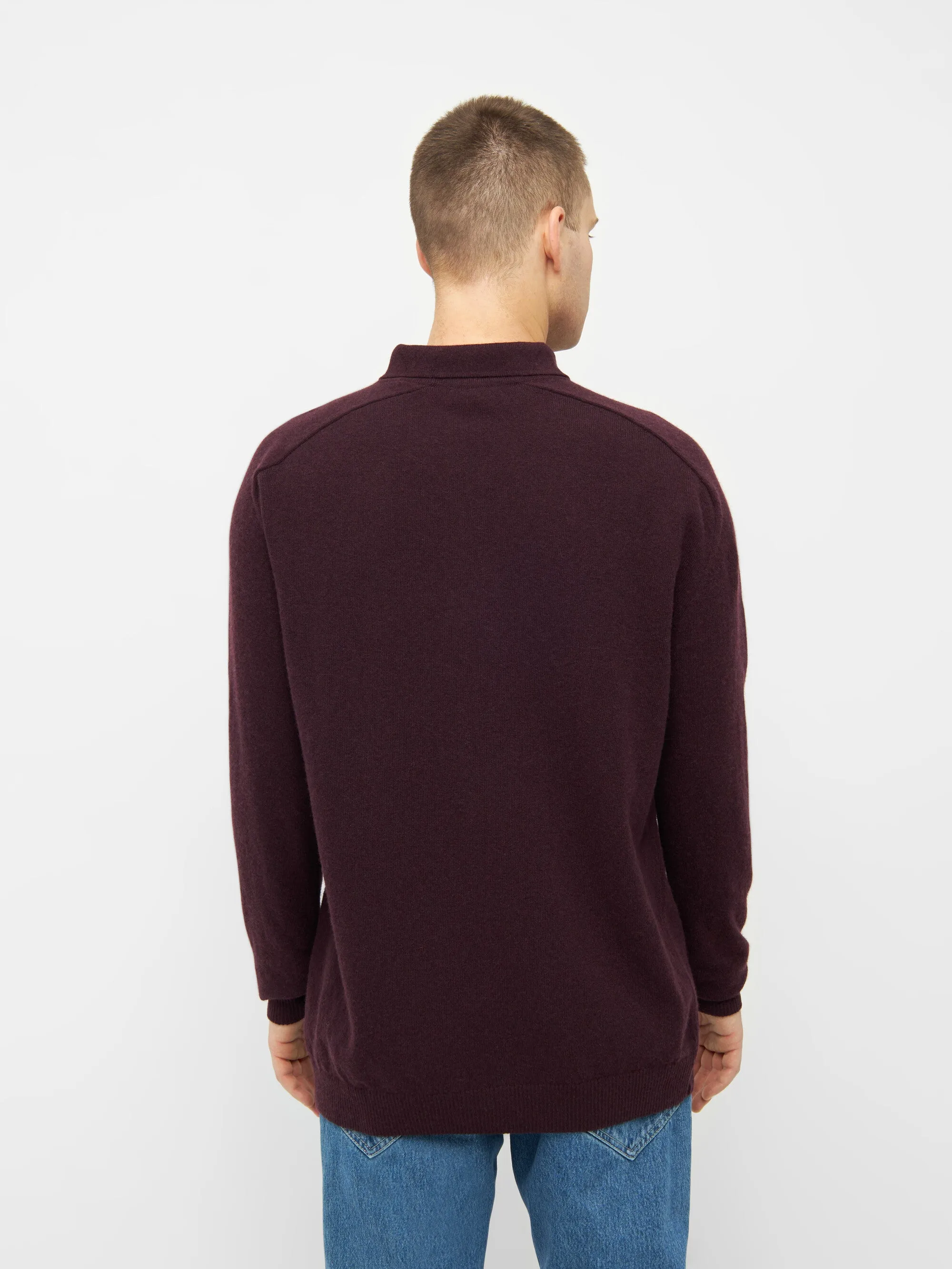 Polo wool knit - Deep Mahogany