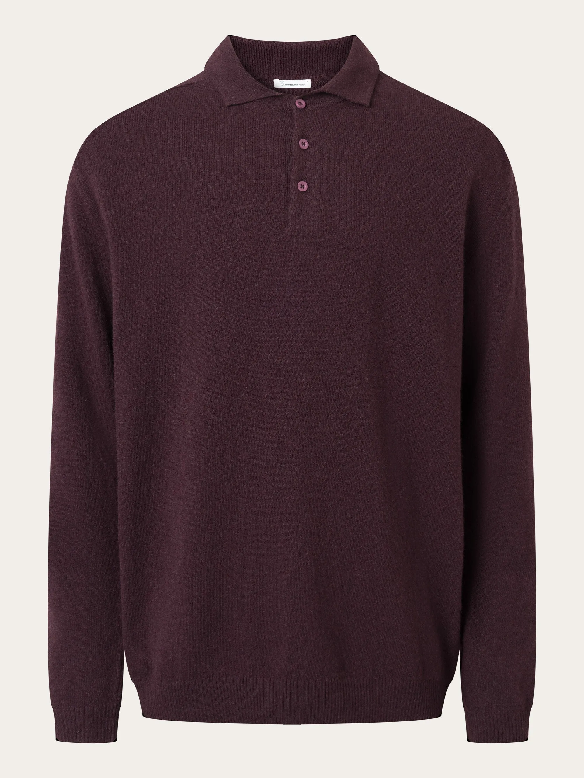 Polo wool knit - Deep Mahogany