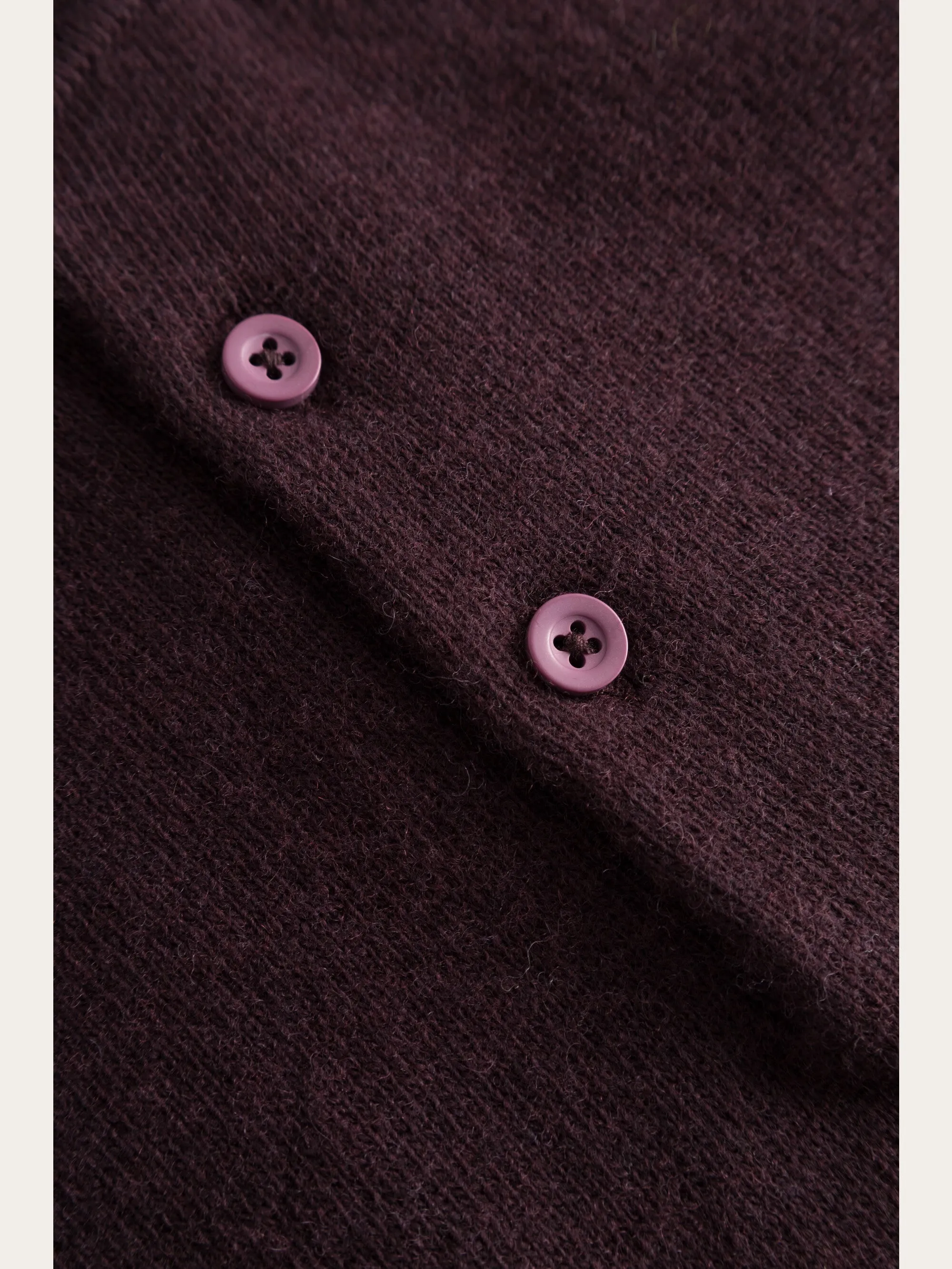 Polo wool knit - Deep Mahogany