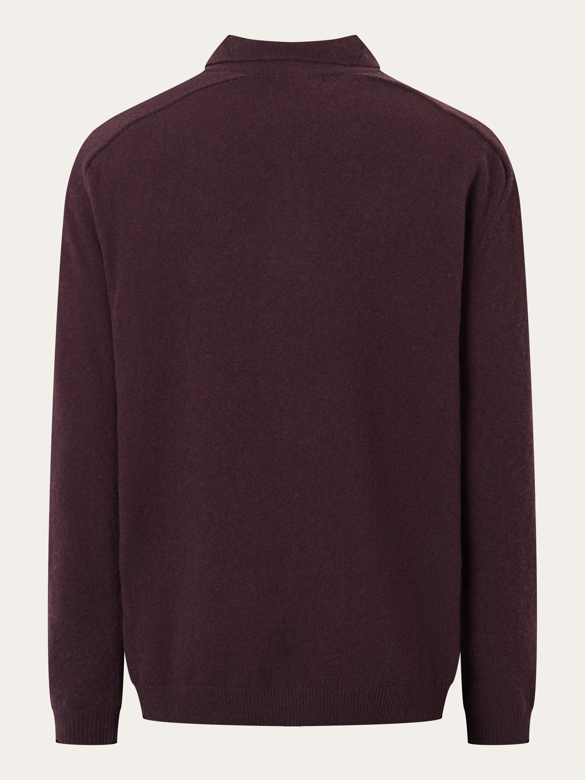 Polo wool knit - Deep Mahogany