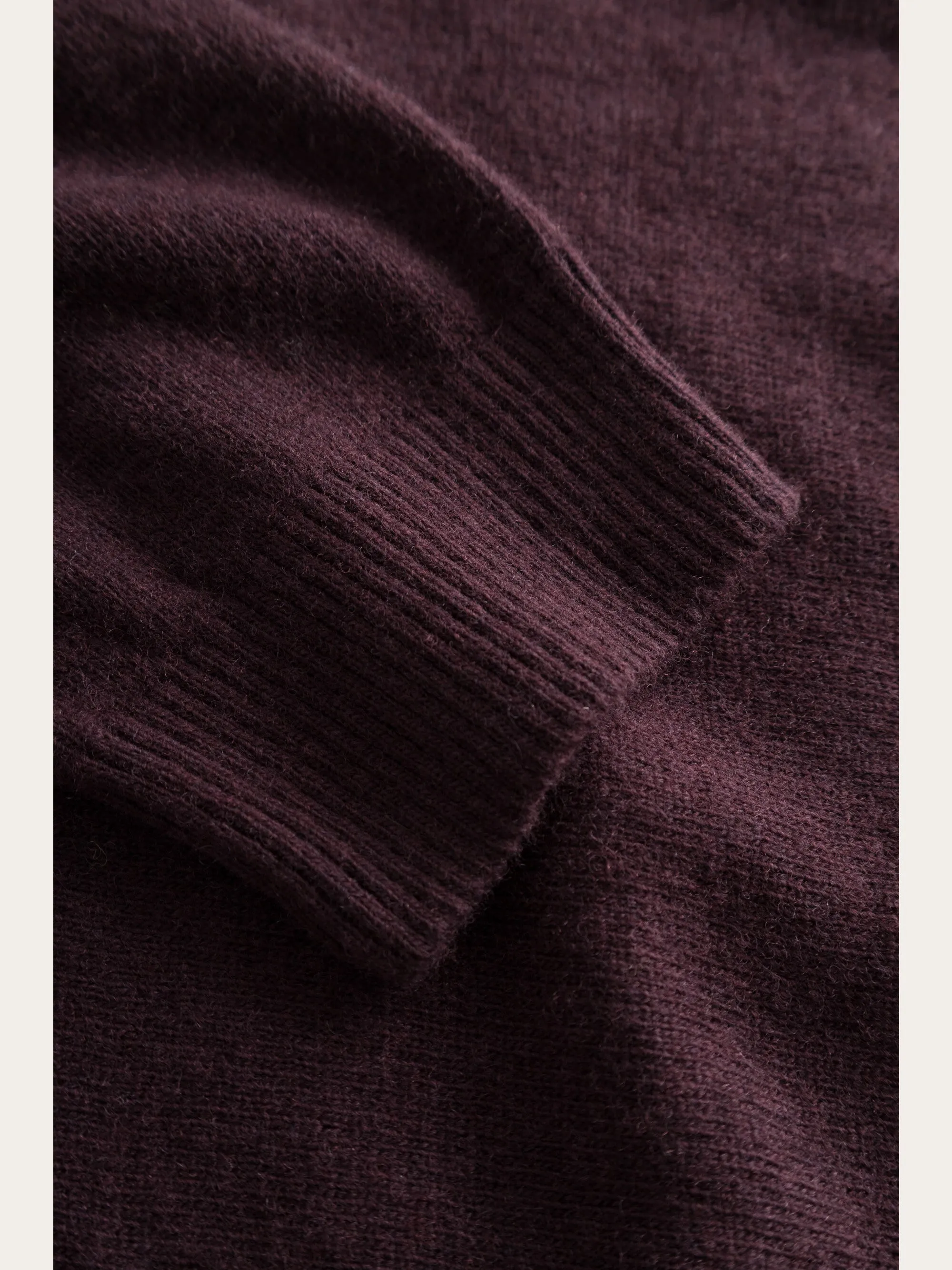 Polo wool knit - Deep Mahogany