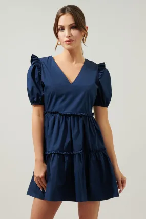 Poplin Puff Dress