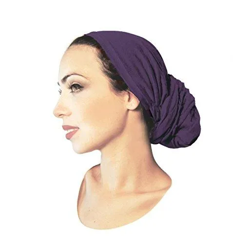 Pre-tied Headwear Versatile Ties Bandana Tichel Plum Head-scarf... 142