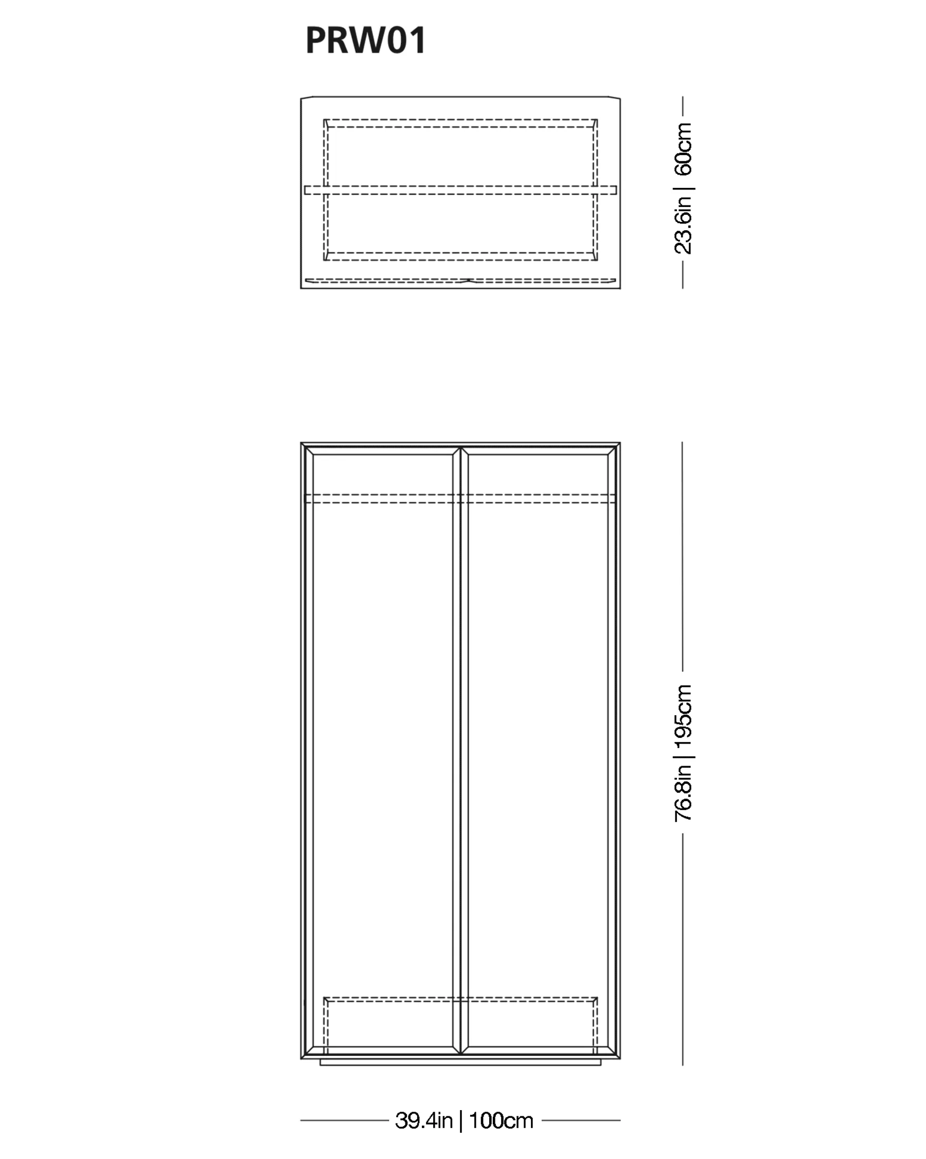 Prism Glass Wardrobe