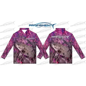 Profishent Tackle Sublimated Girl's Pink Cod Shirt