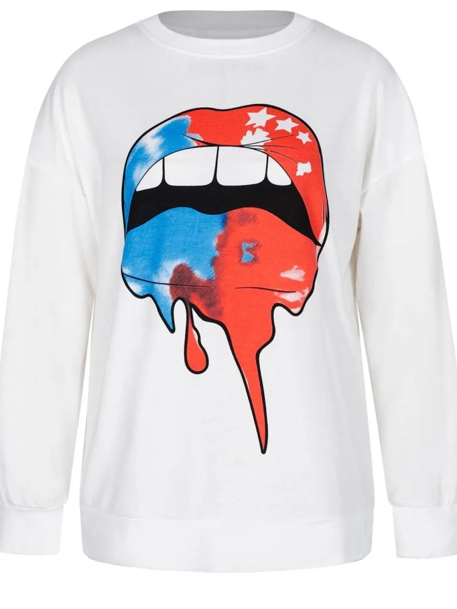 "Sassy Faces" Graphic  Sweatshirt