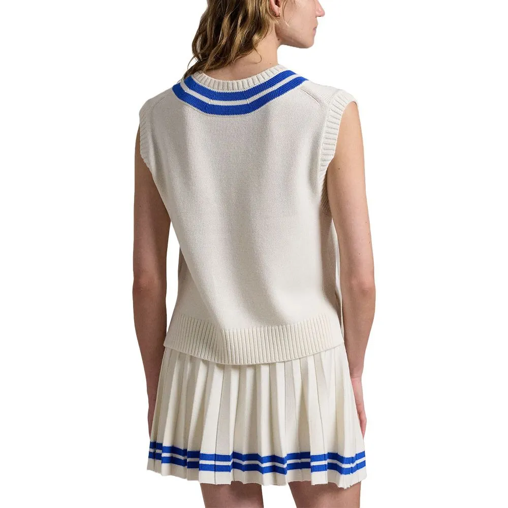 Ralph Lauren Cotton V-Neck Sweater Golf Vest 2024 Women