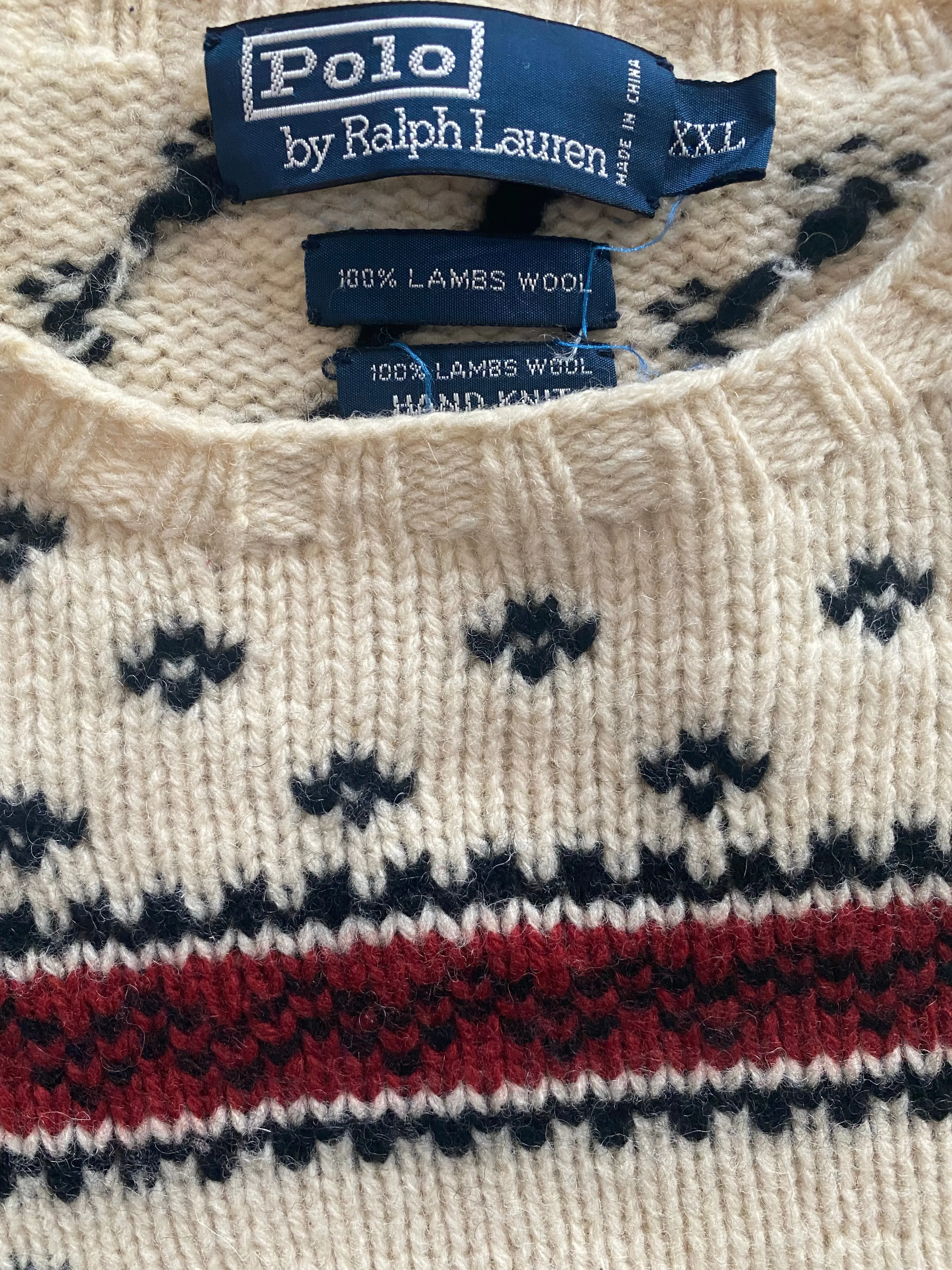 Ralph Lauren RL Christmas Knit Sweater Men XXL