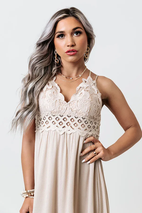 Refined Beauty Lace Dress In Birch