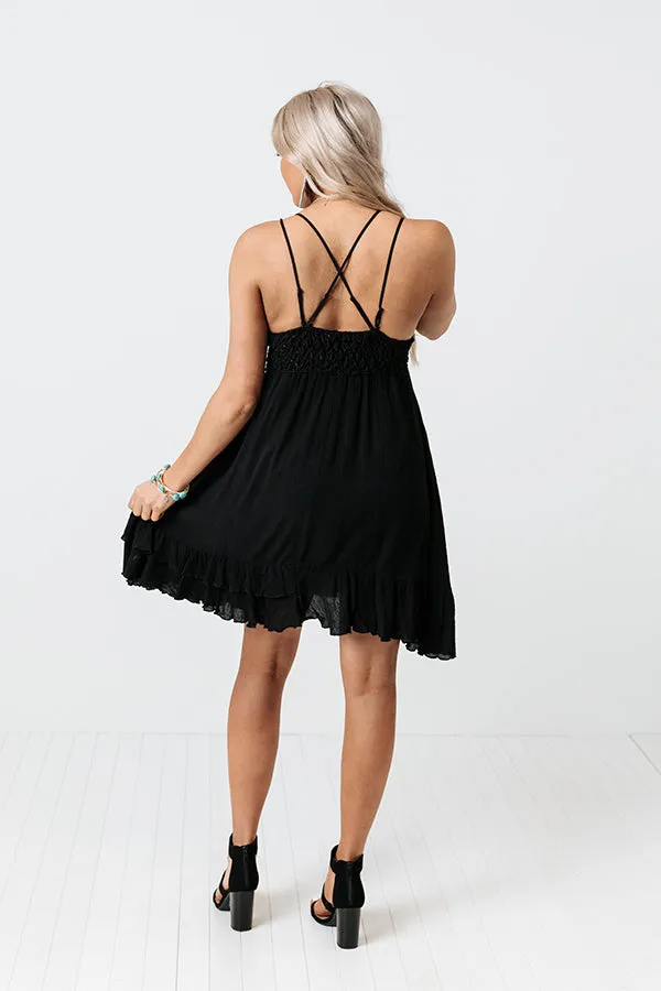 Refined Beauty Lace Dress In Black