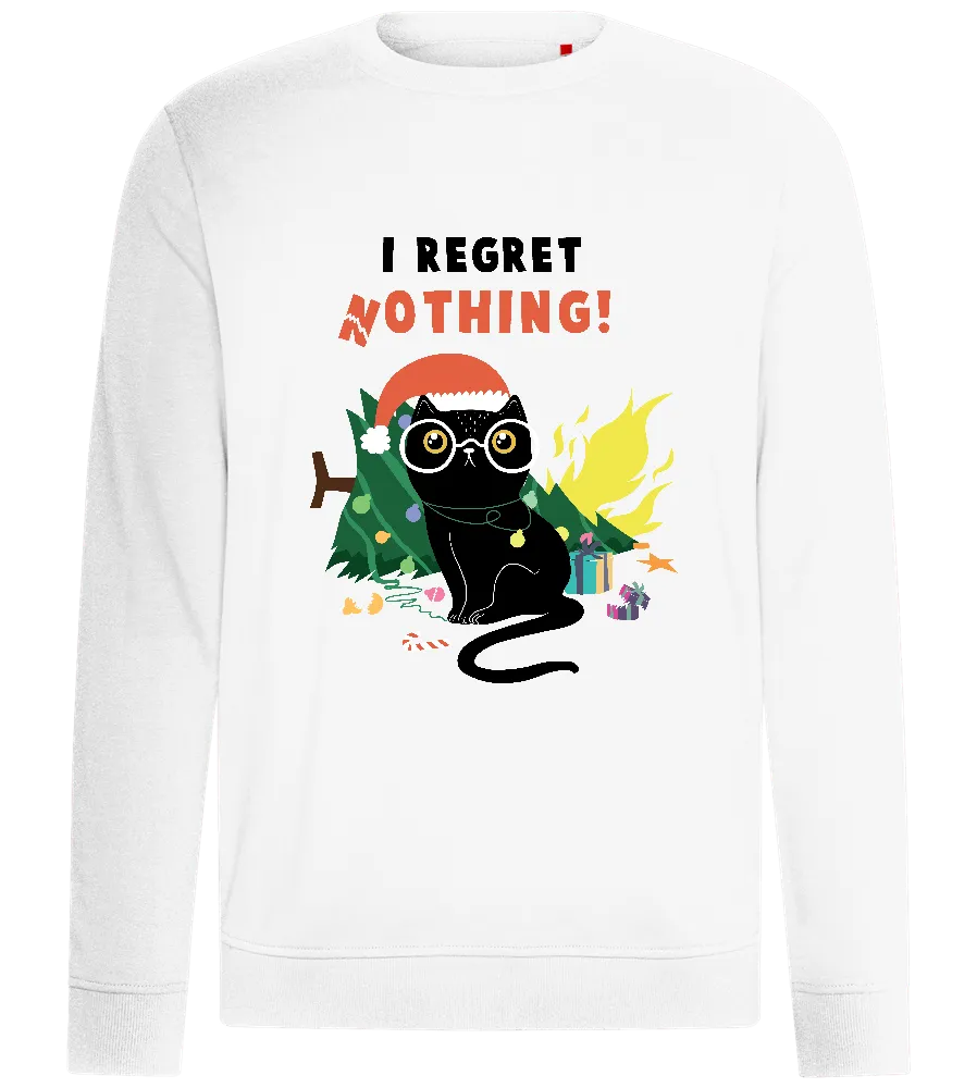 Regret Nothing Cat Design - Comfort unisex sweater