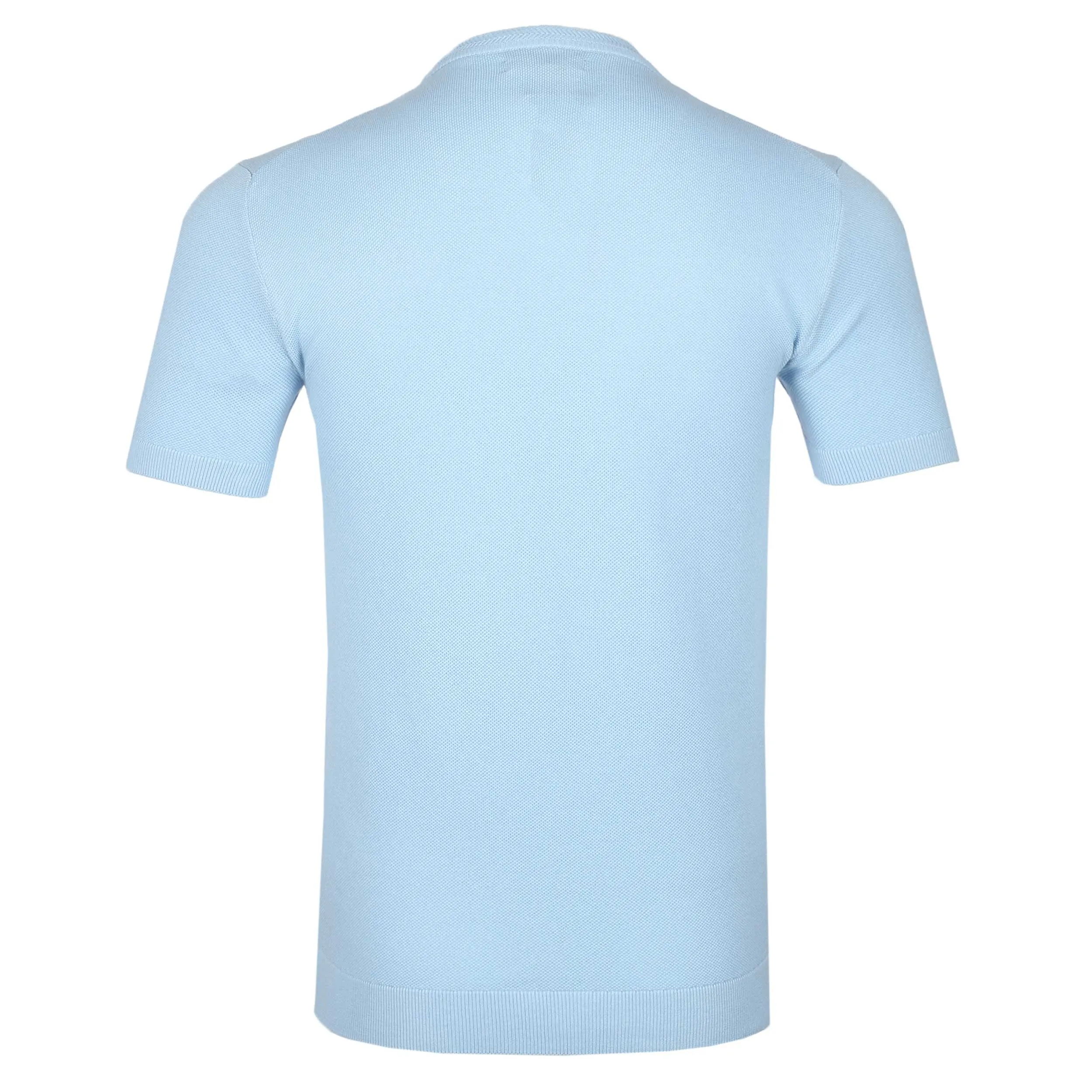 Remus Uomo Knitted T Shirt in Sky Blue