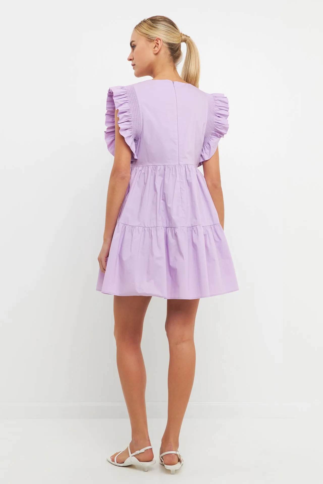 Ruffled Babydoll Mini Dress