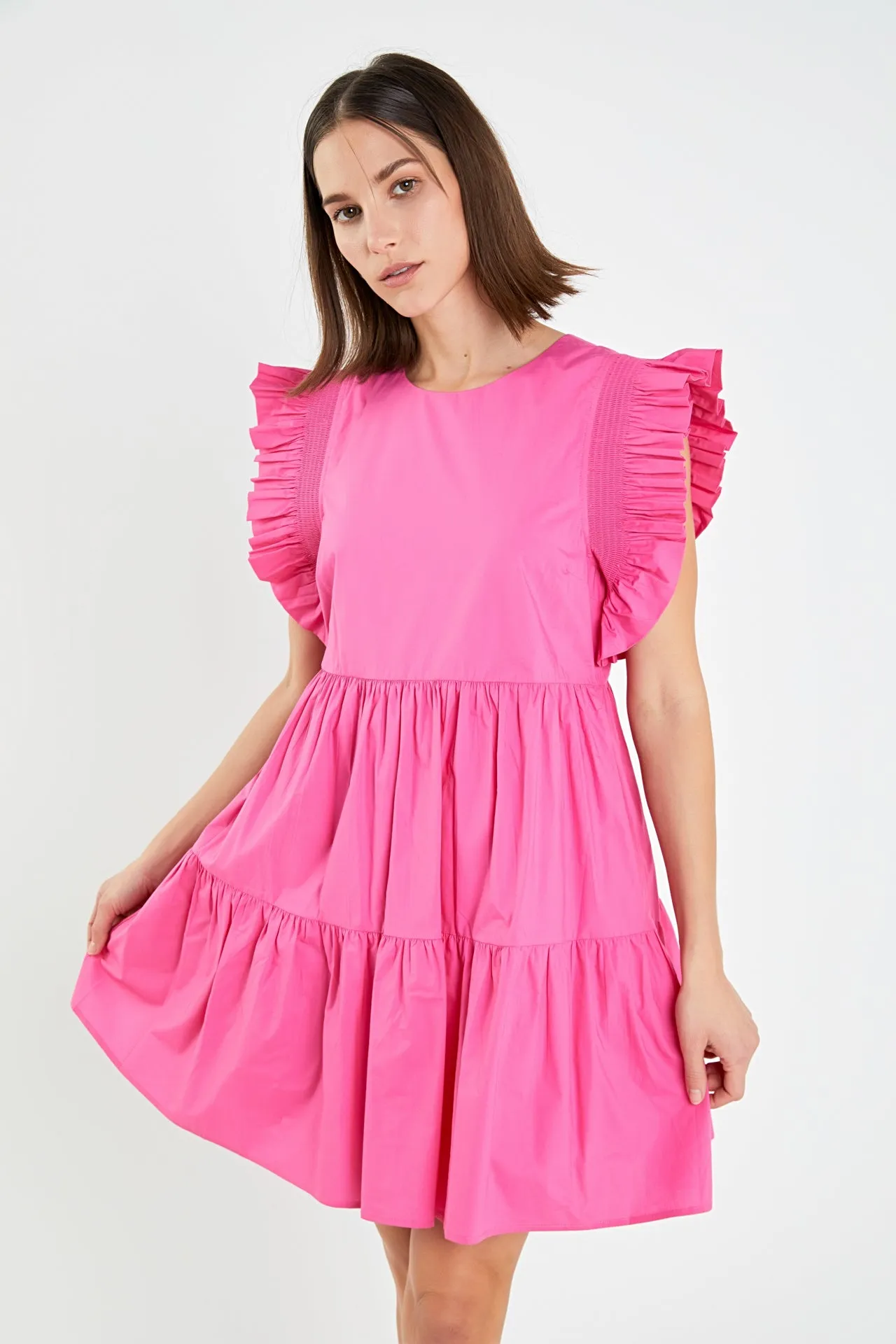 Ruffled Babydoll Mini Dress