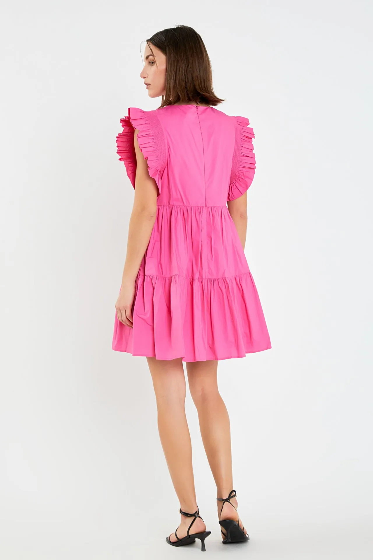 Ruffled Babydoll Mini Dress