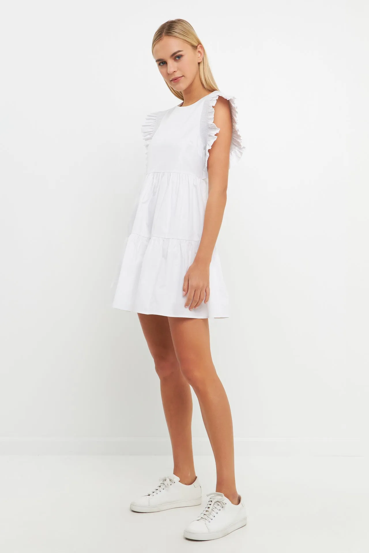 Ruffled Babydoll Mini Dress