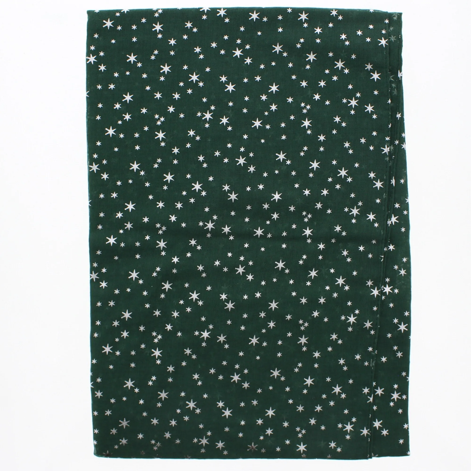 Scarf with Silver Foil Stars