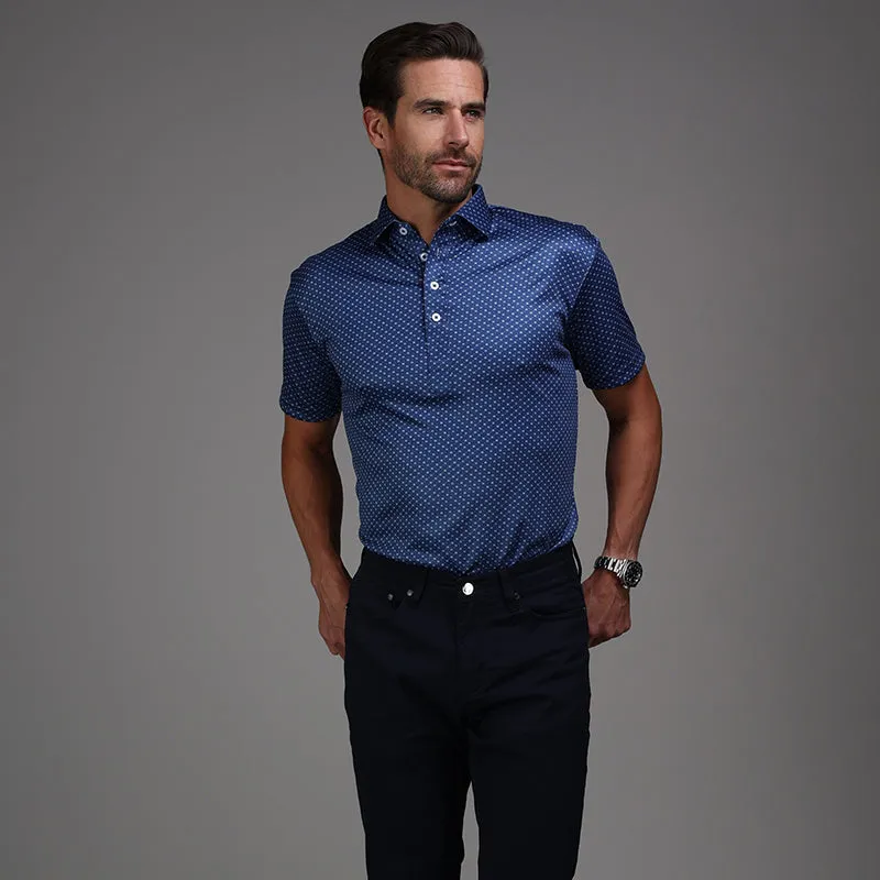 Semi-Spread Collar Polo Los Cabos Blue Star