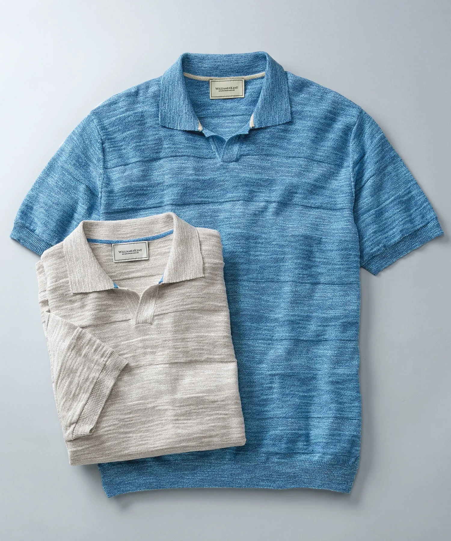 Short-Sleeve Polo-Style Sweater