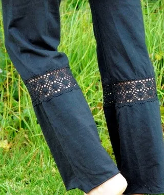 Skirted Pant with Crochet