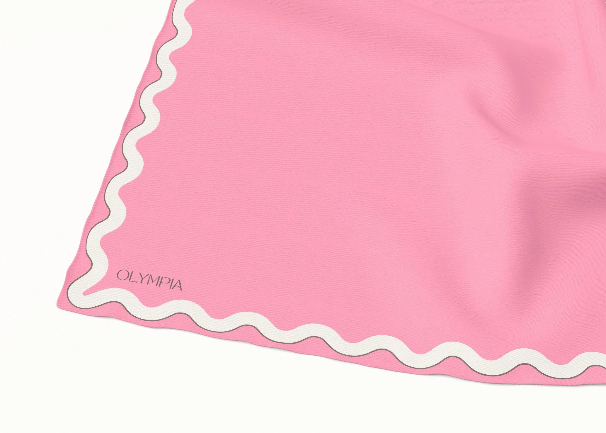 Sophie Bubblegum Silk Cotton Scarf - 54x54cm