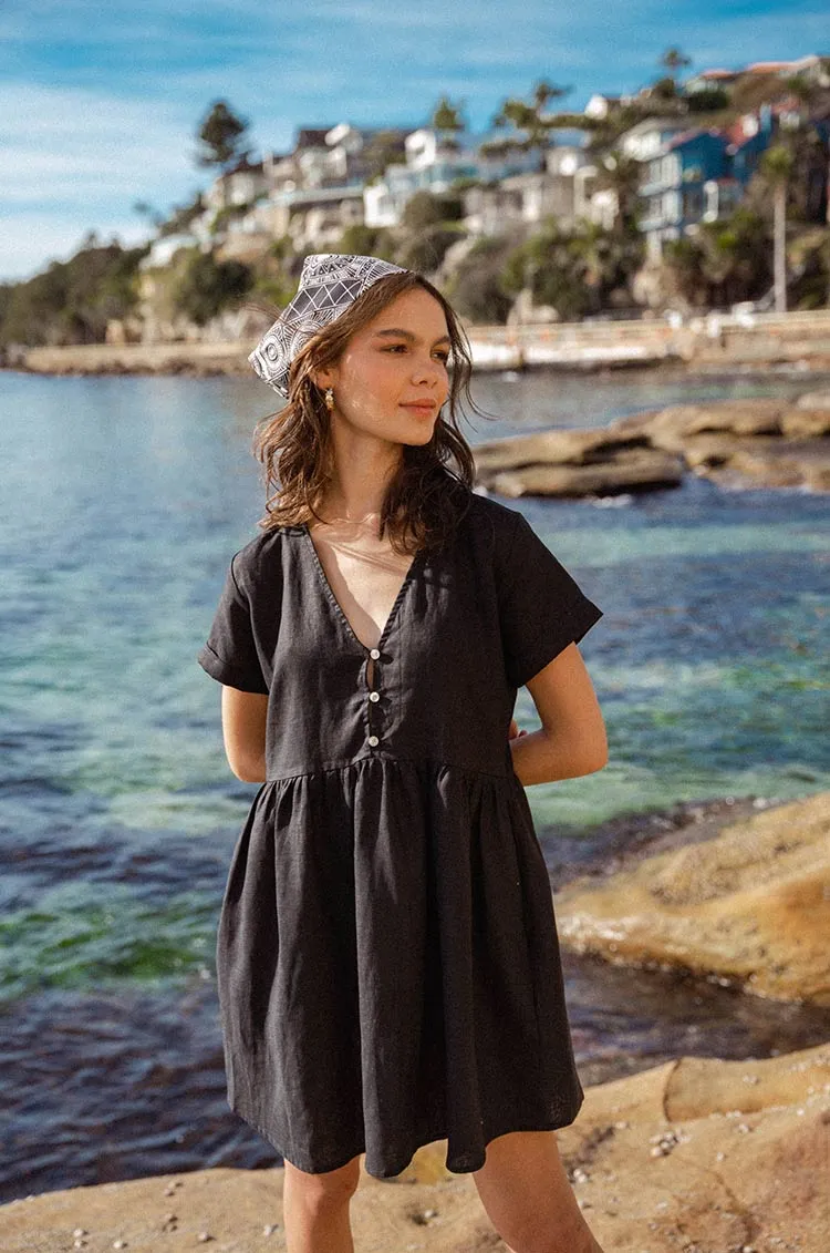 SUNCHASER Dress - black linen