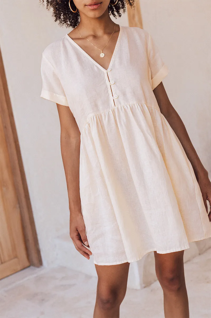 SUNCHASER Dress - coconut linen