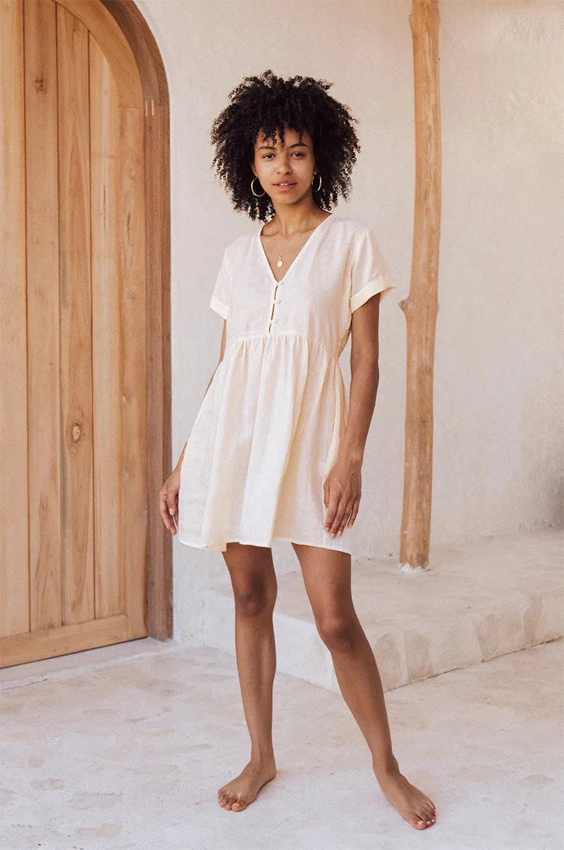 SUNCHASER Dress - coconut linen