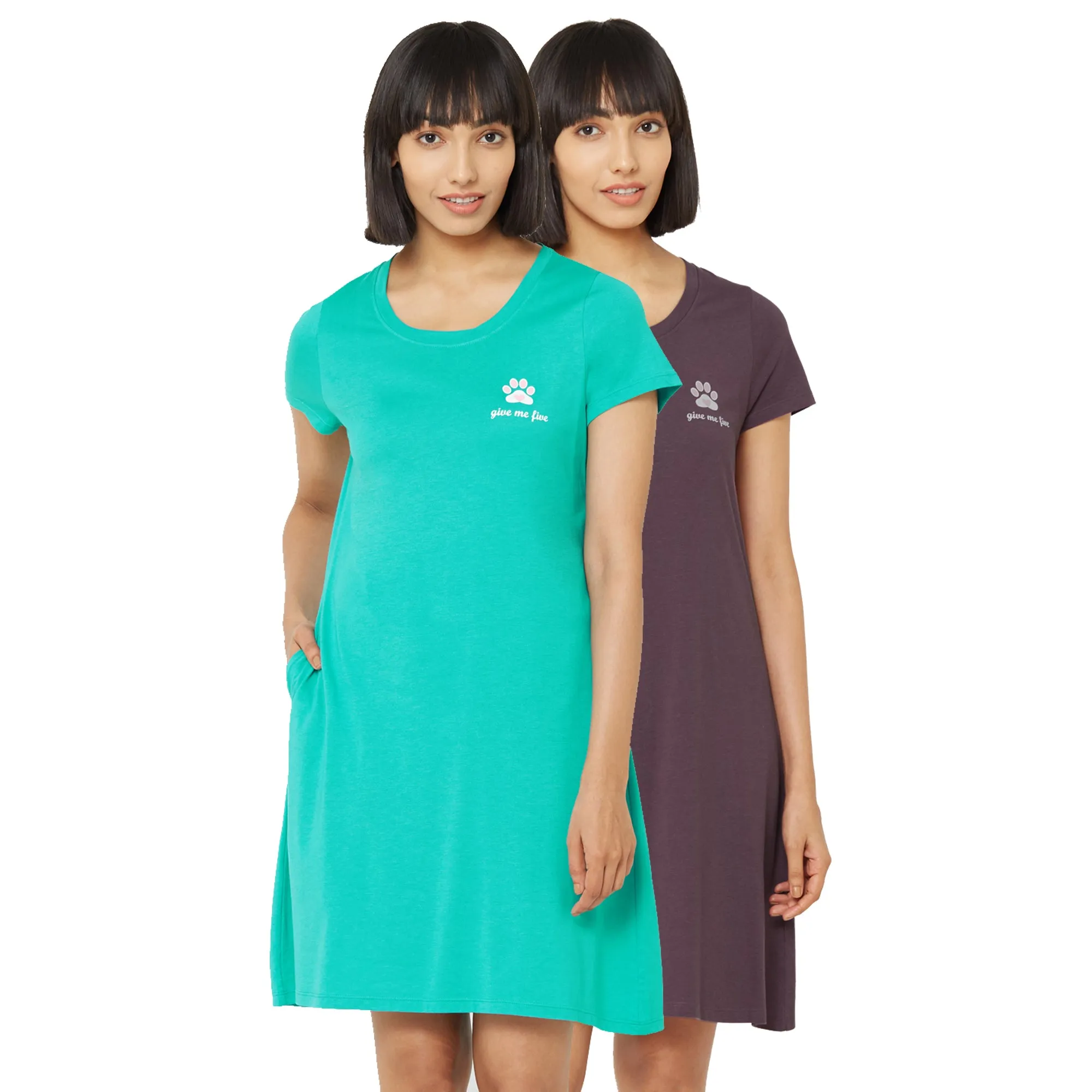 Super-Soft Cotton Modal Sleep Shirt (PACK OF 2) NT-98