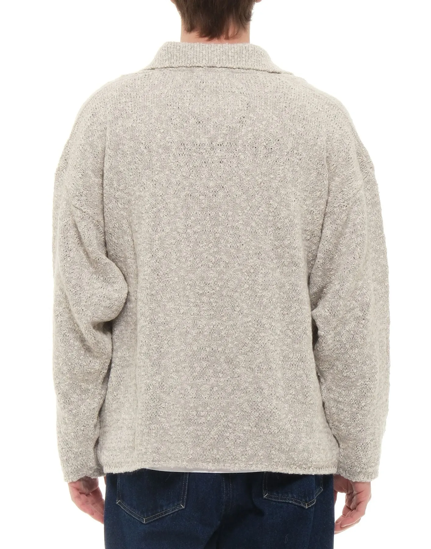 Sweater man 12DP90520000304 INDISA LIGHT GREY PAURA