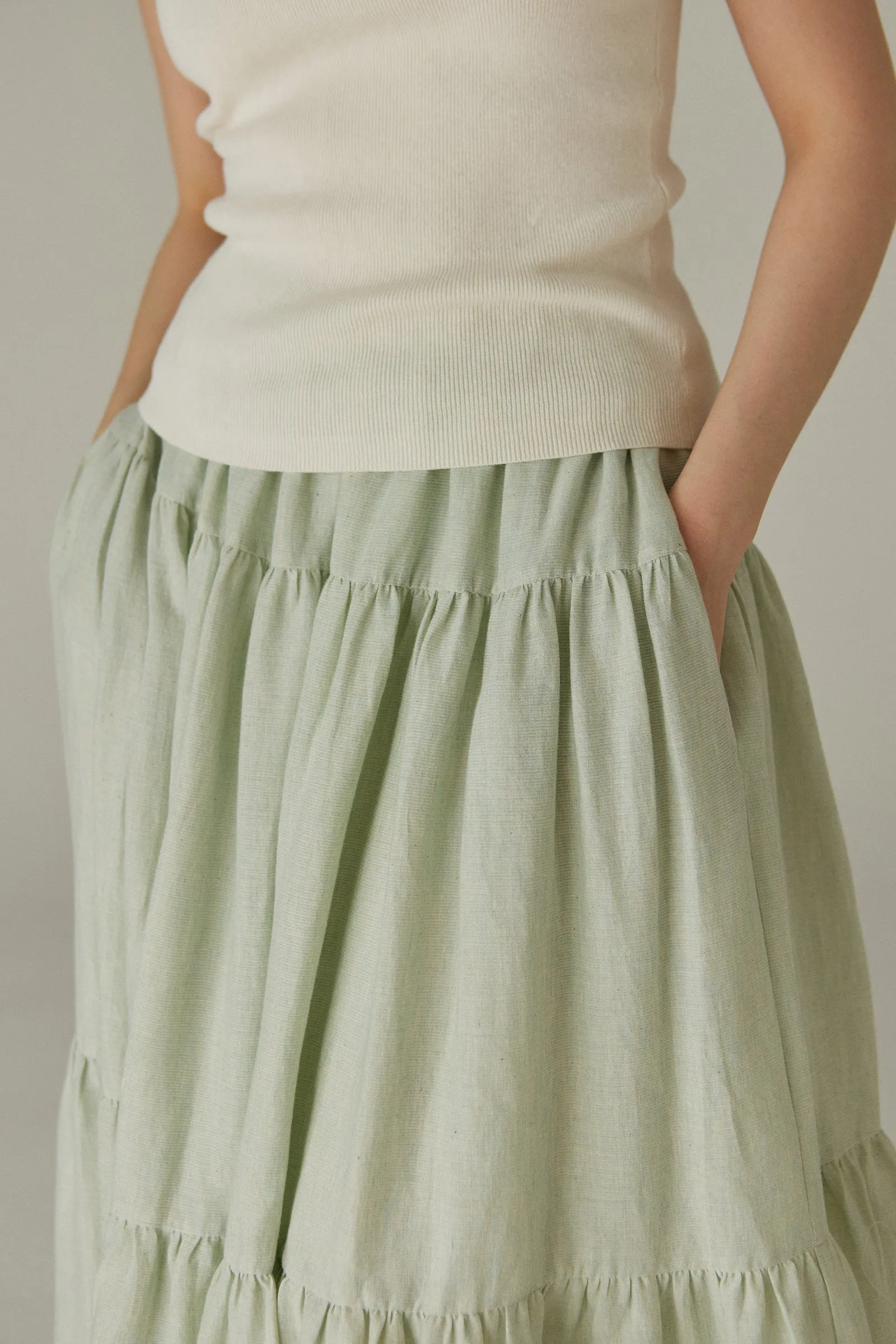 Teacake Skirt -- Organic Crepe Cotton