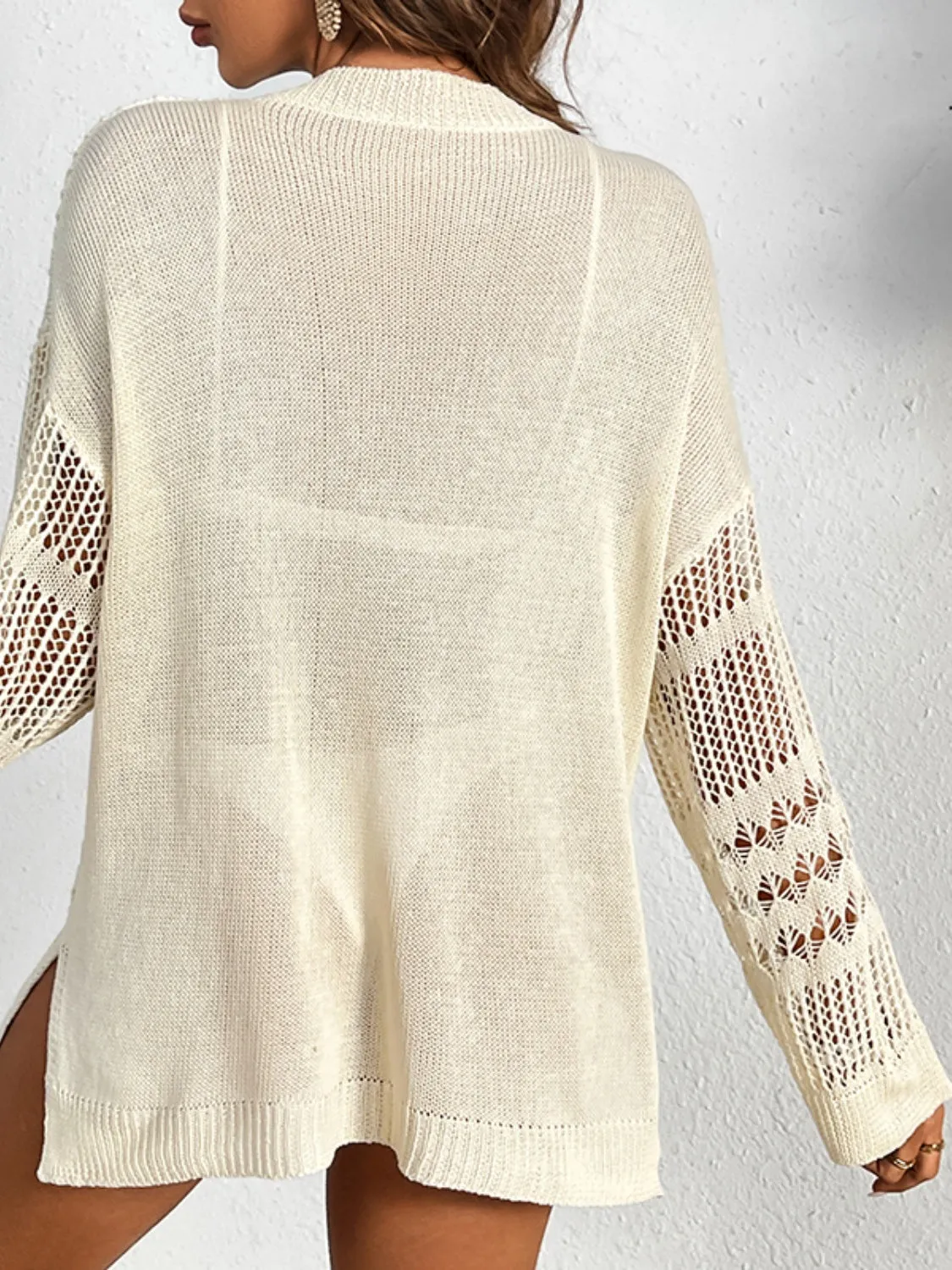 TEEK - Sand Mesh Long Sleeve Cover-Up