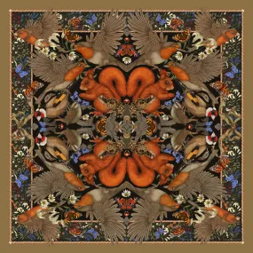 The British Woodland Silk Scarf | 130x130cm [Preorder]