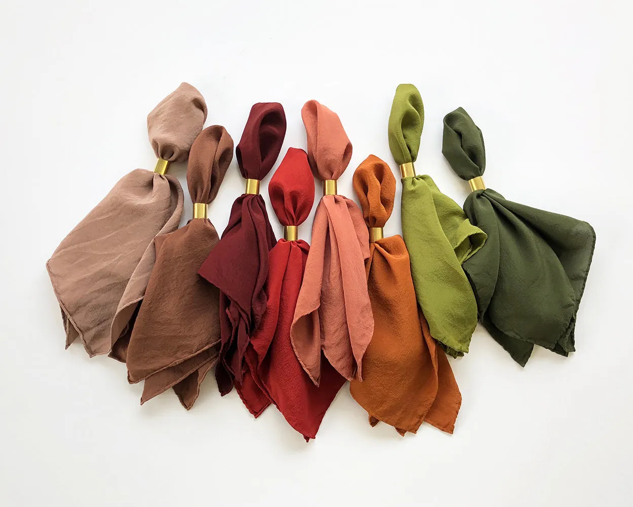 'The Hankie' Washable Silk Scarf in Olive